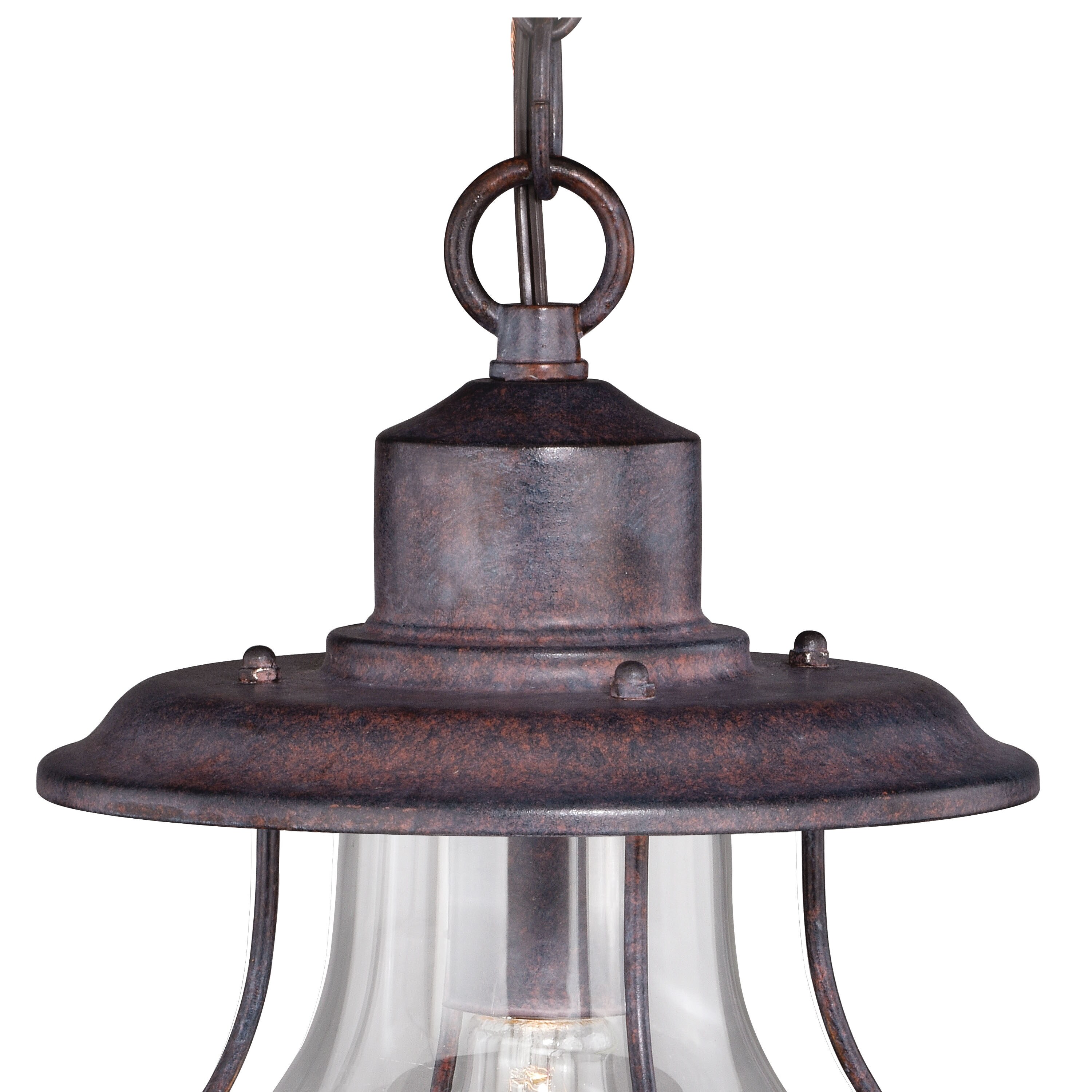 Rustic Pendant Lighting: Weathered Patina Lantern Pendant Light