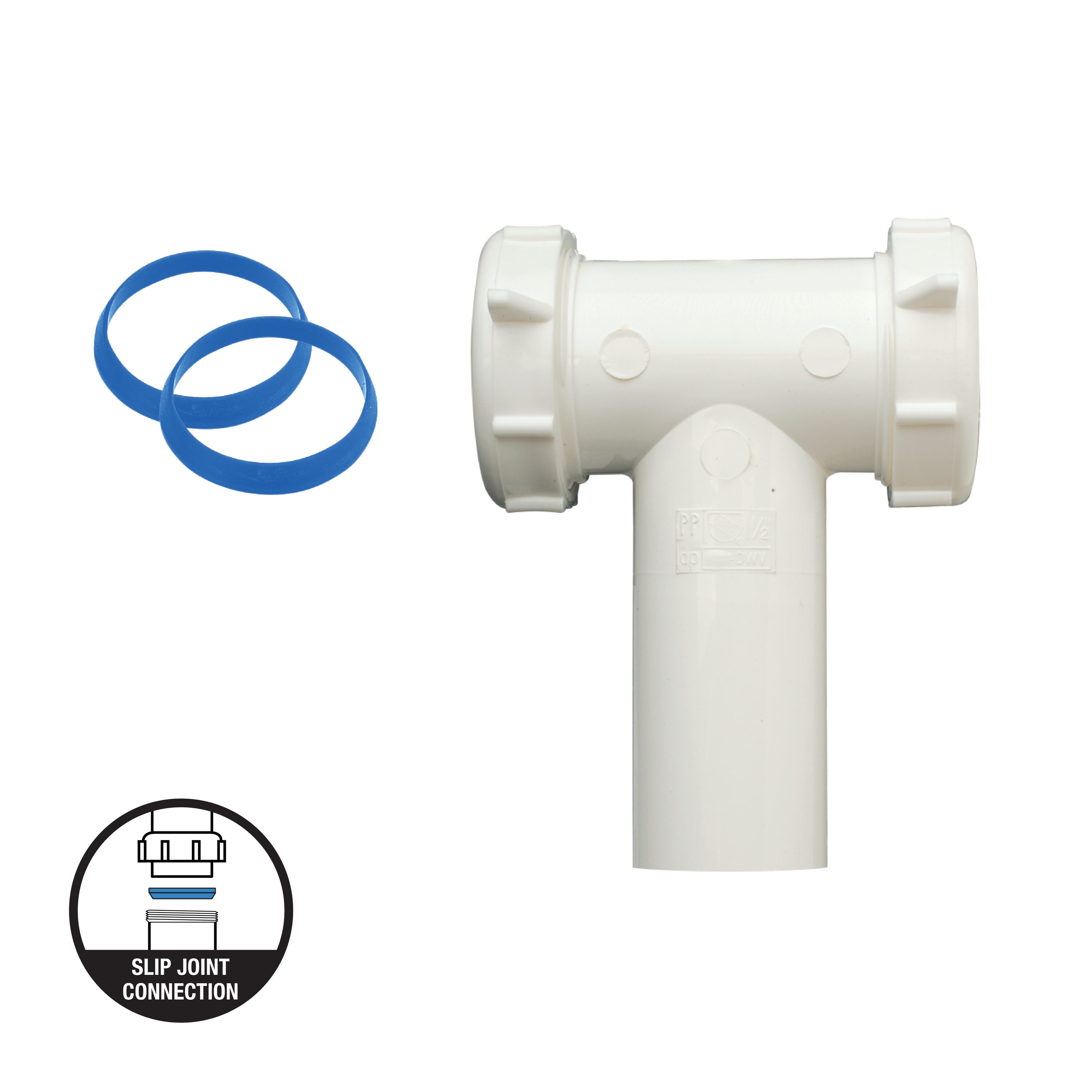 Dearborn 1000000647 1-1/2-in Plastic Center outlet tee