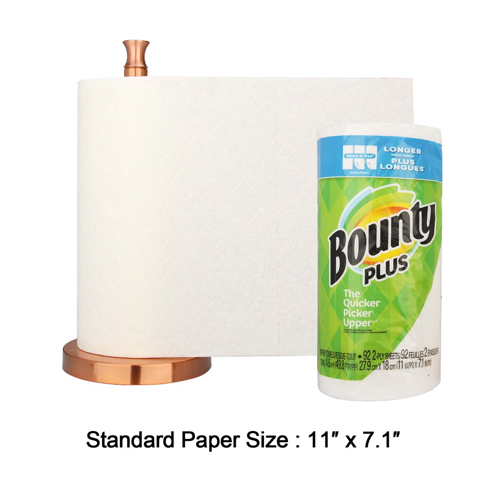 Paper Towel Holder Stand Standup Solid Decorative for Kitchen Countertop