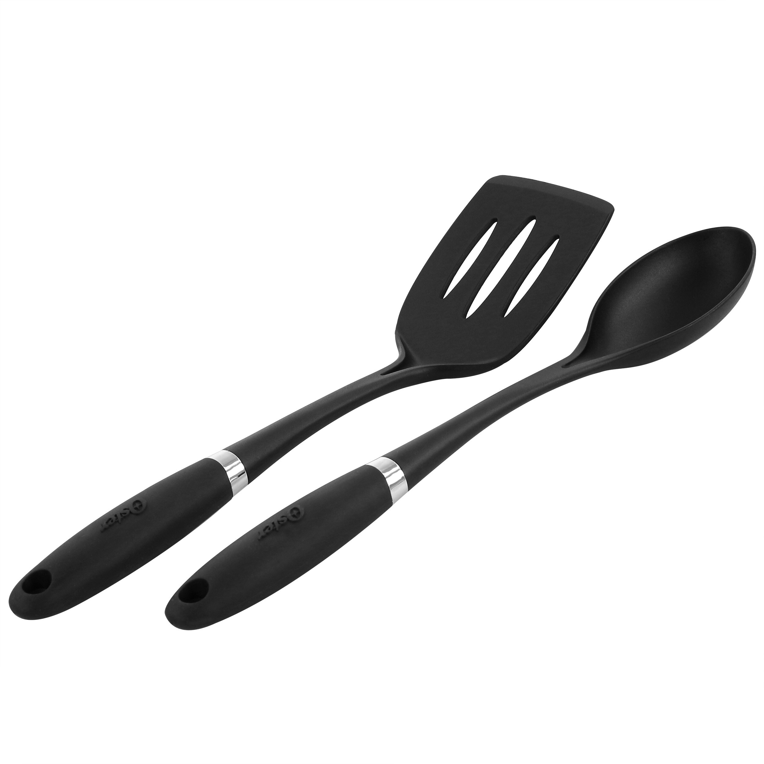 Oster Bluemarine 2-Piece Slotted Turner and Spoon Utensil Set in