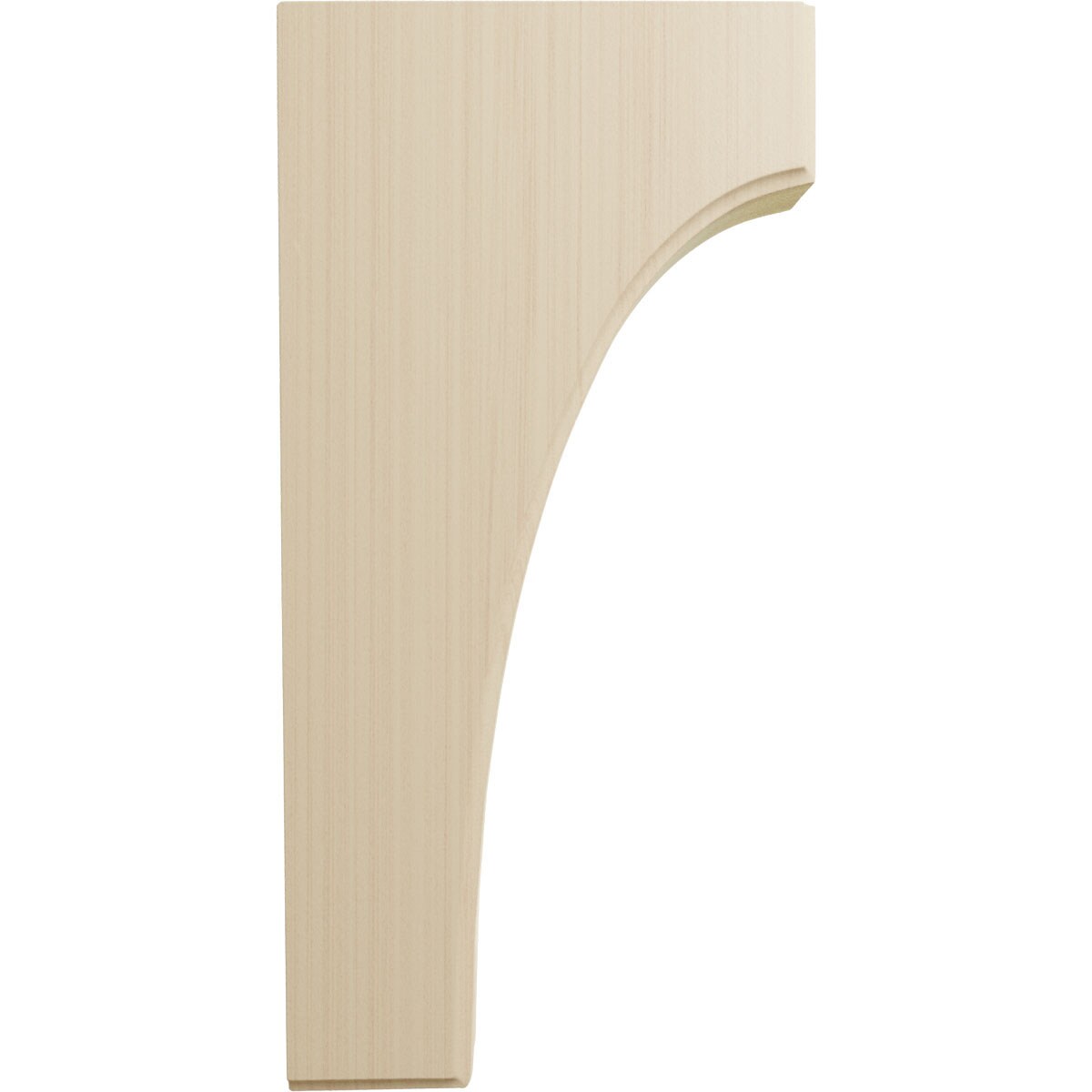 Clarksville Hand-Carved Rubberwood Corbel Bracket, 12-inch Height