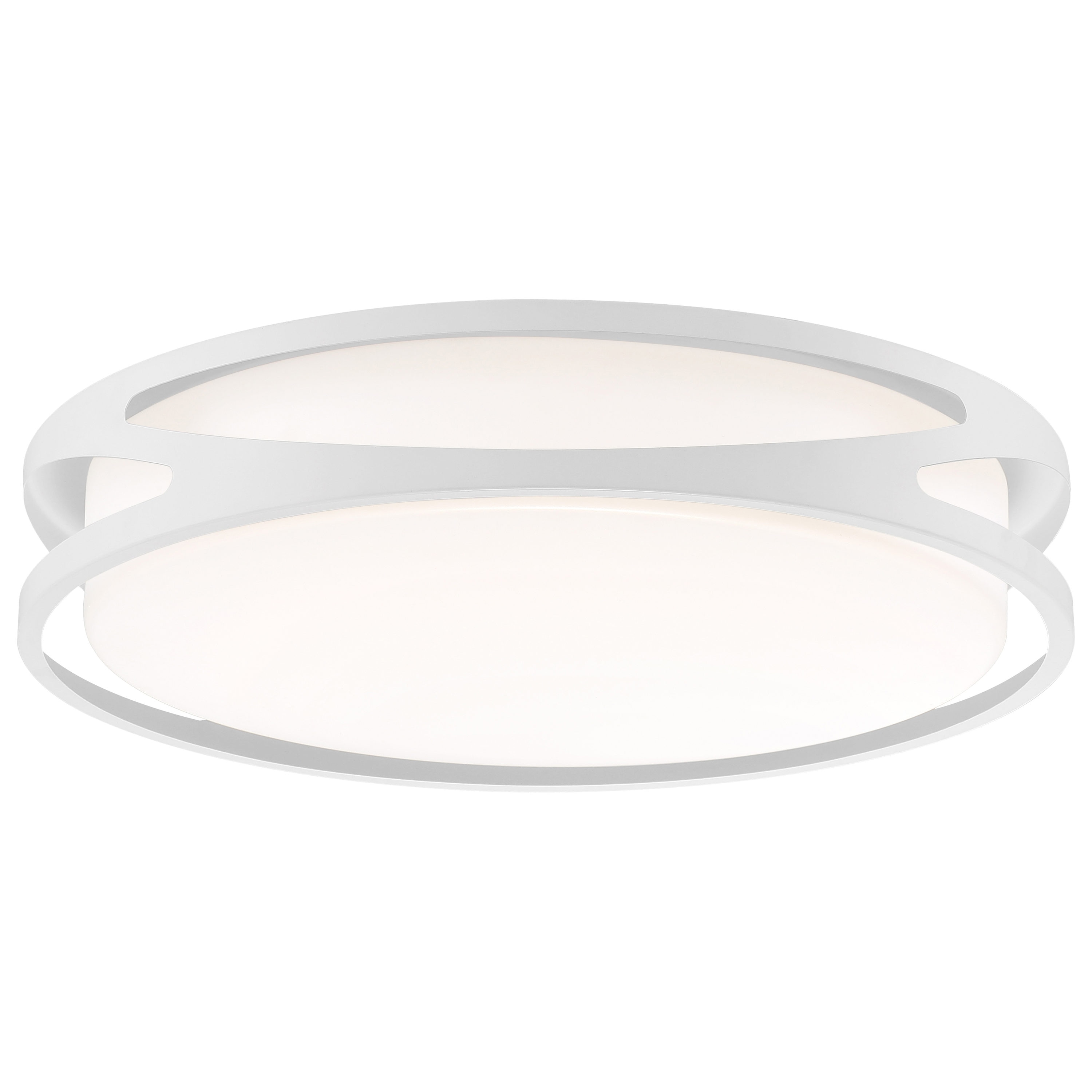 Access Lighting 49992LEDD-WH/ACR Lucia 1 -Light 21.75-in White Integrated LED Flush Mount Light