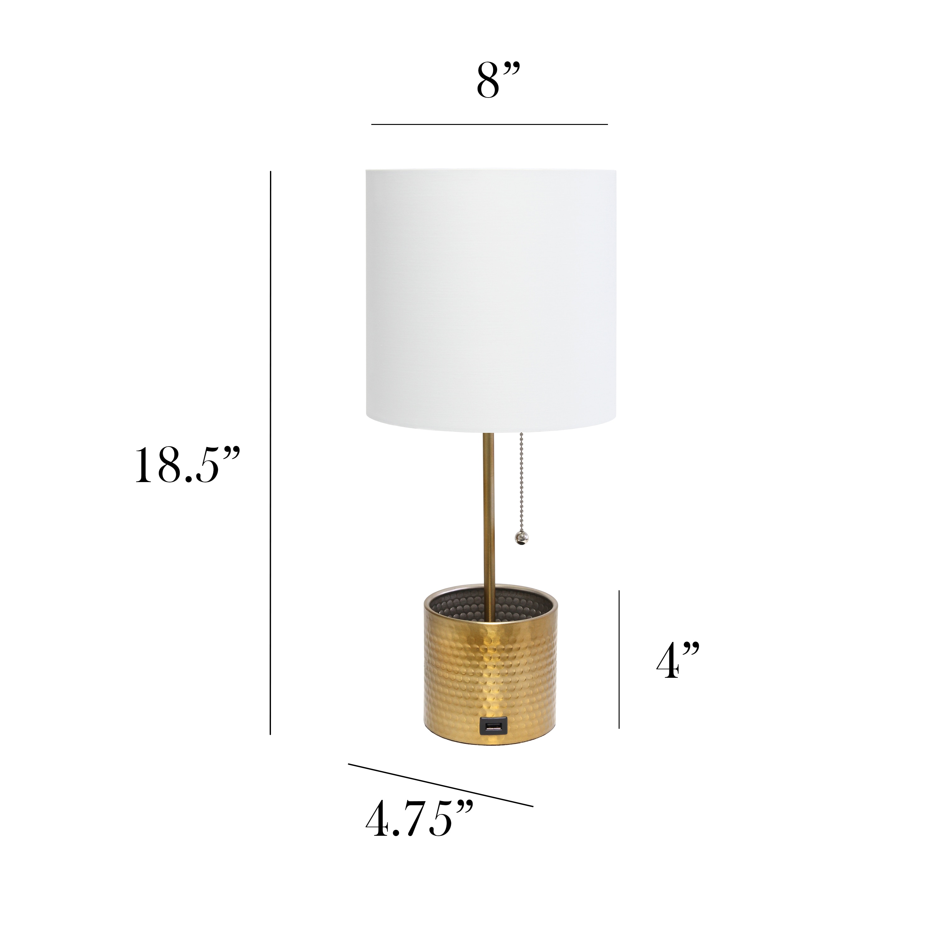 Simple Designs LT1085-GLD Table-Lamps - View #3