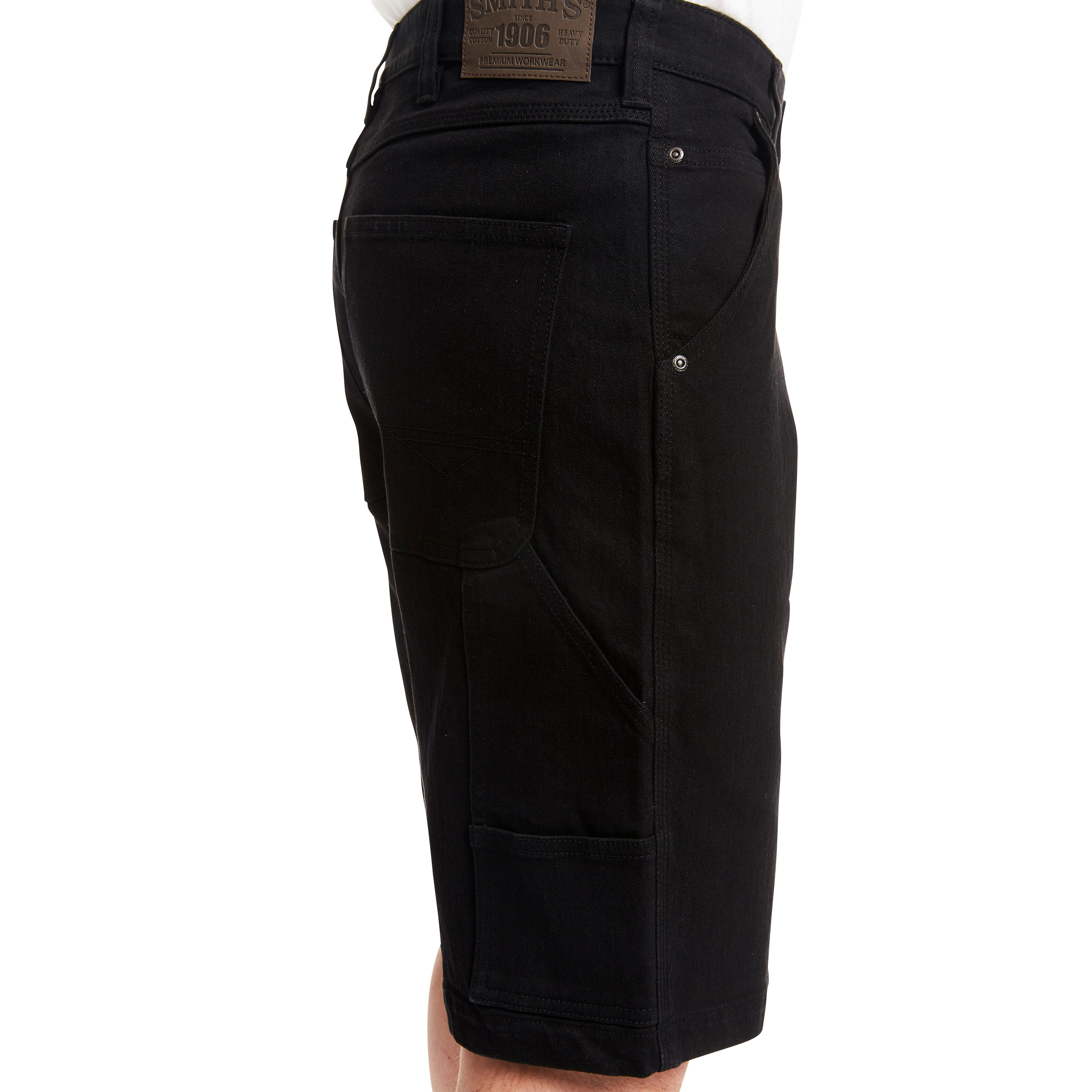 Black Male Denim Shorts Knee Length Bermuda Men's Short Jeans Pants Long  Half Cargo Straight Thin Rude Cut Spanx Cowboy Xl Sale - AliExpress