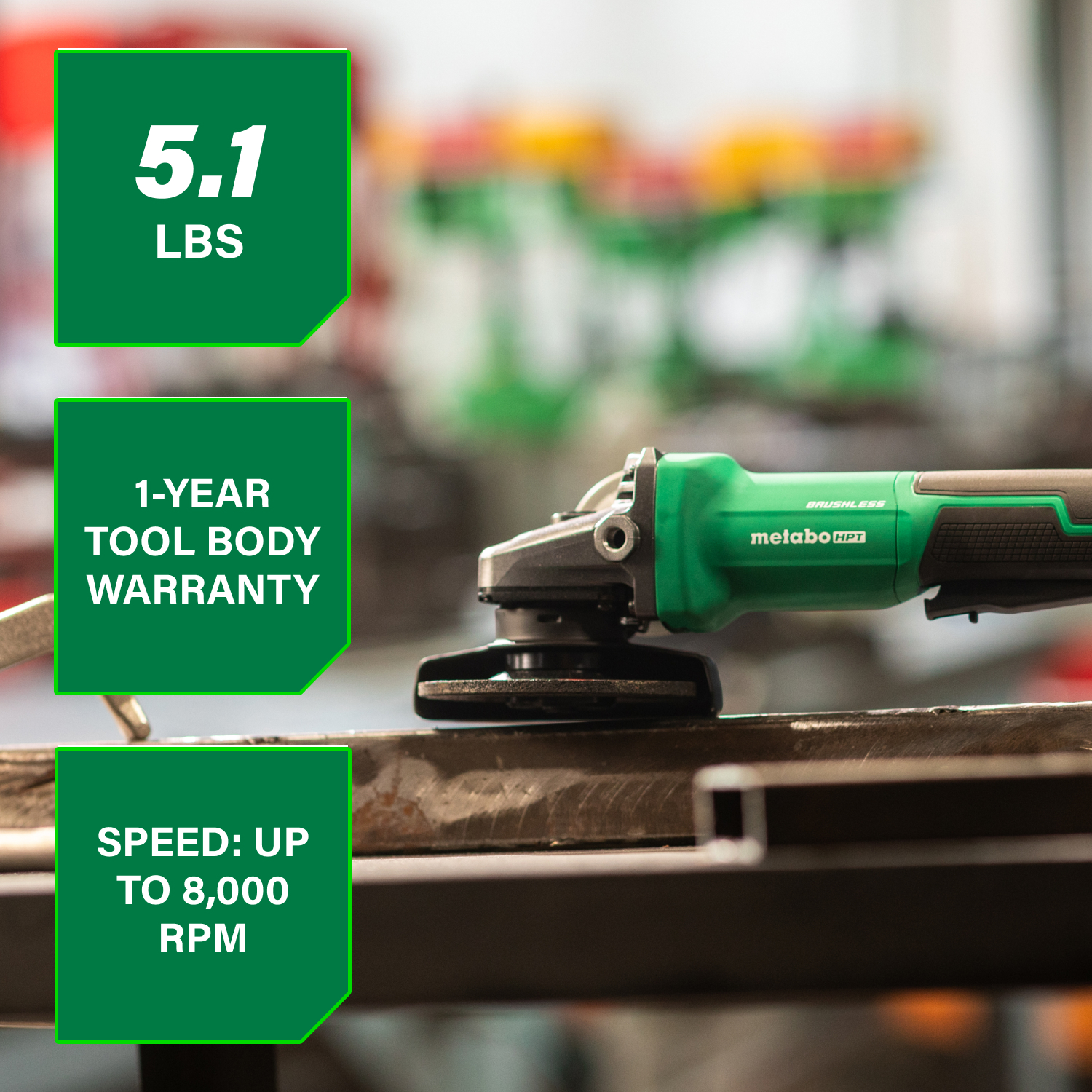 Metabo HPT G1812DFQ4M Cordless-Grinders - View #2
