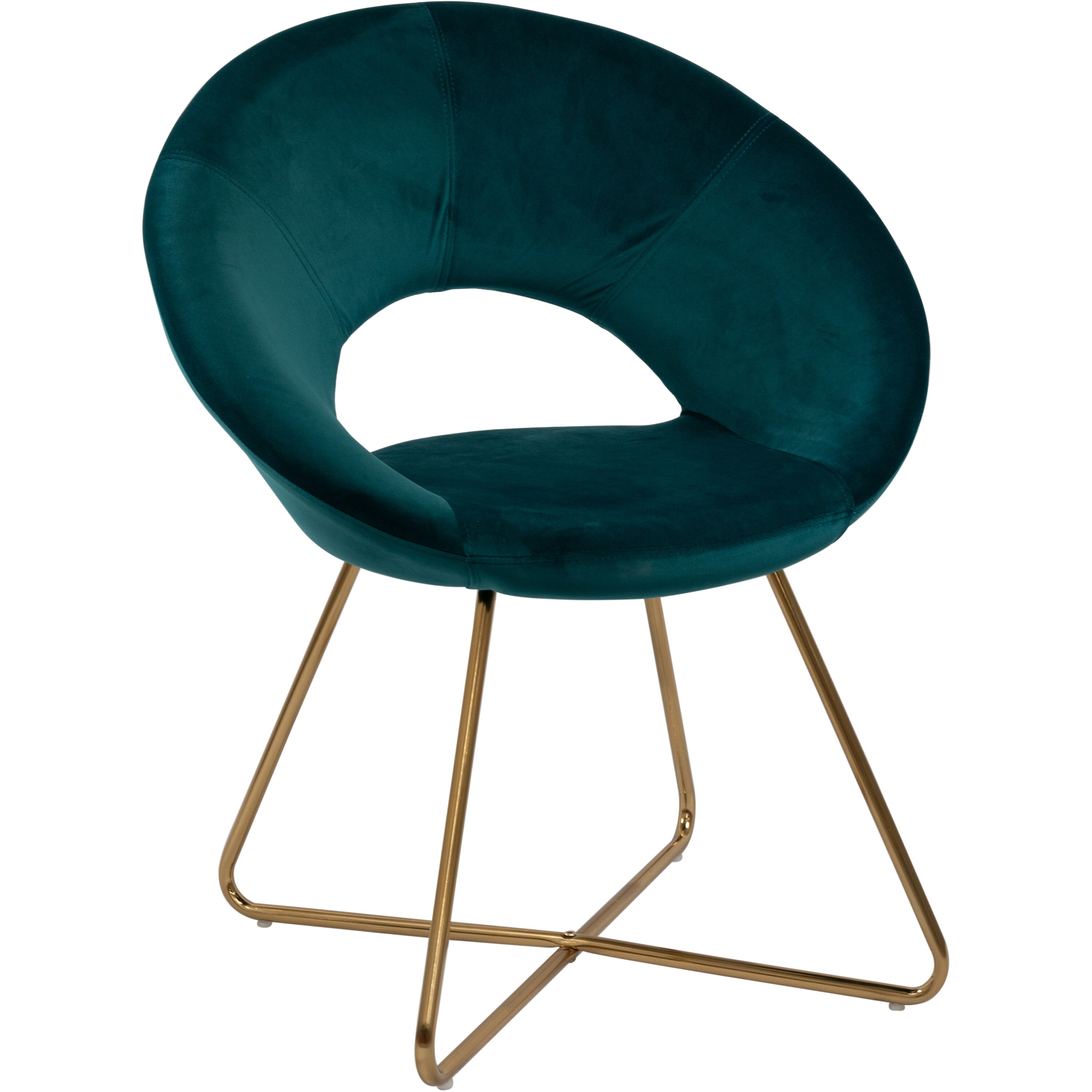 Venetian Worldwide VD-WY-439D-0152 Modern Atrovirens Velvet Accent Chair