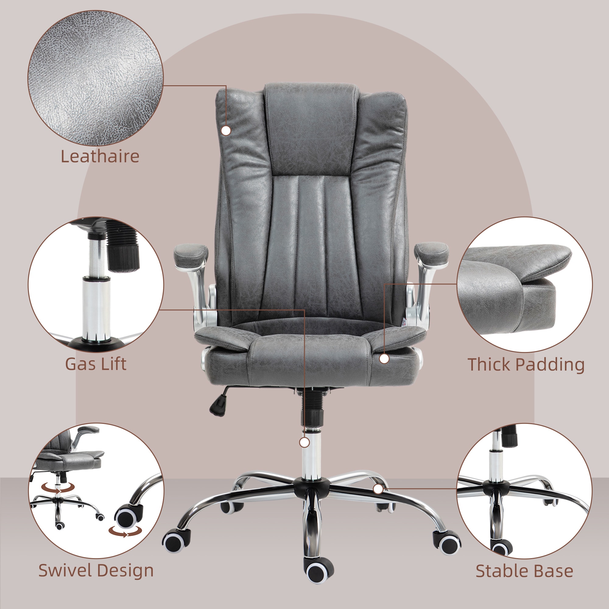 Sumyeg WF-HW66185GR-LA Office-Chairs - View #2