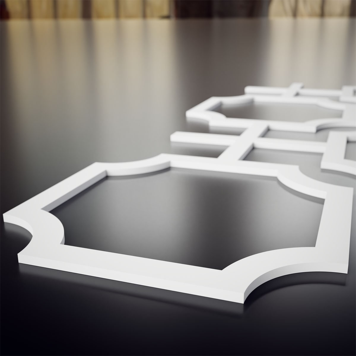 Medium White PVC Decorative Fretwork Wall Panels