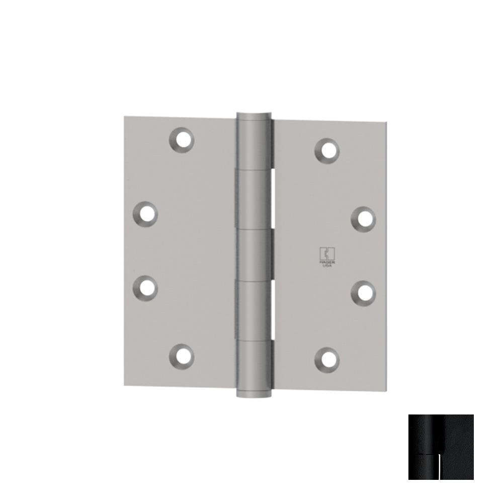 Hager 1279 3.5X3.5 L1 3-1/2-in H Flat Black Mortise Interior Door Hinge