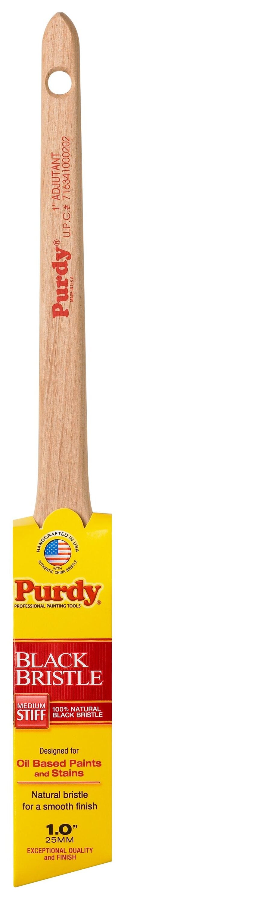 Purdy 144024010 Black Bristle 1-in Natural Bristle Angle Paint Brush