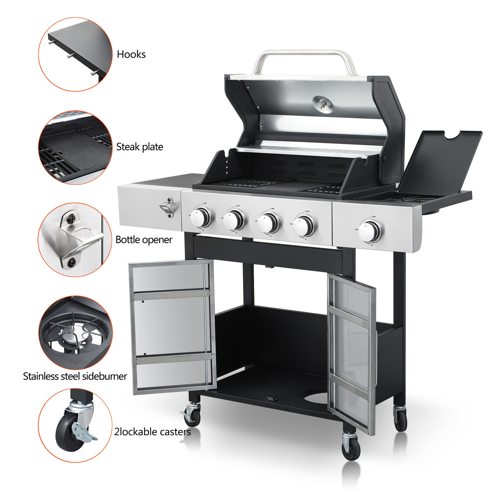 JJJ SLYZ433QKGW Gas-Grill - View #3