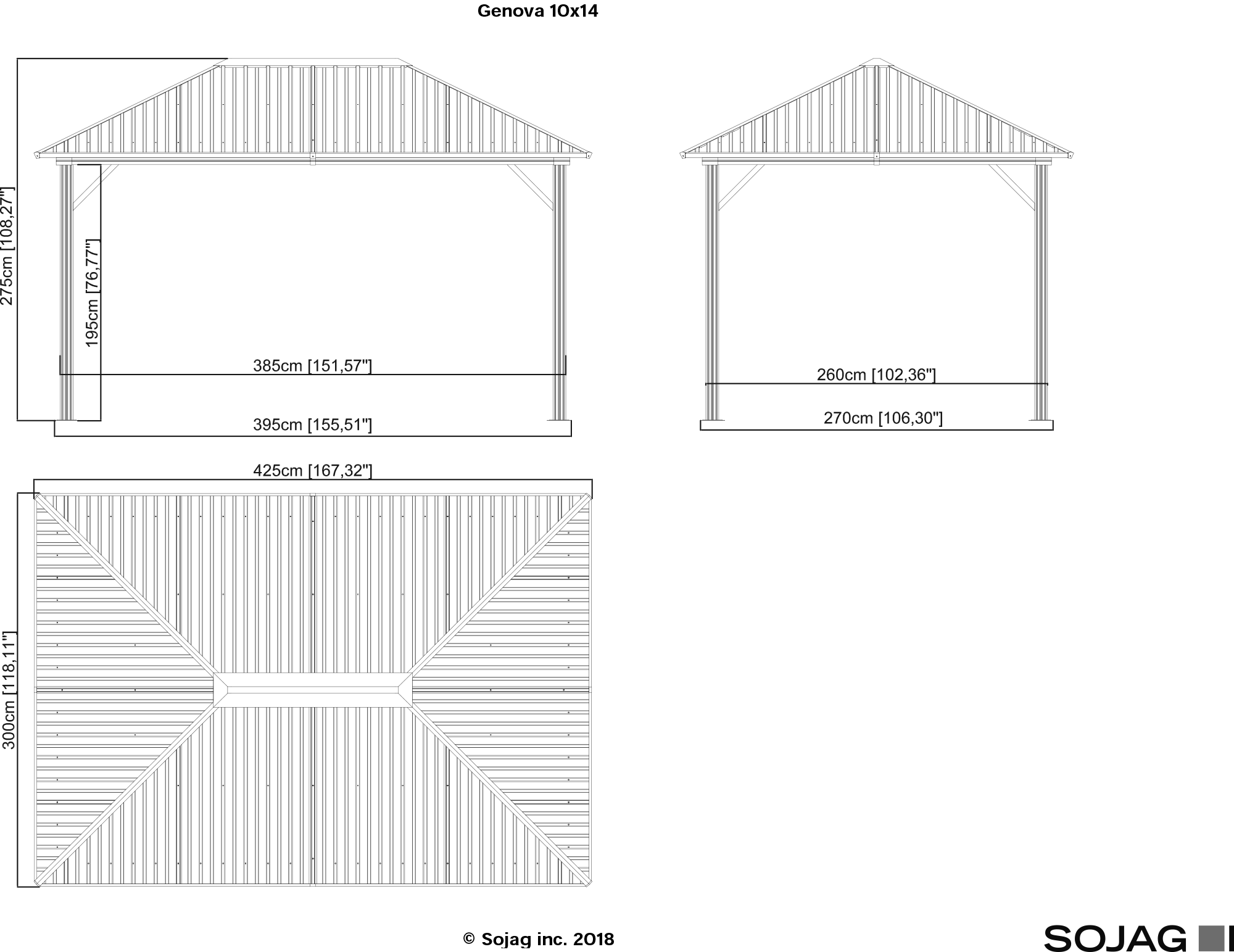 Sojag 500-9165043 Wood-Resin-Gazebos - View #11