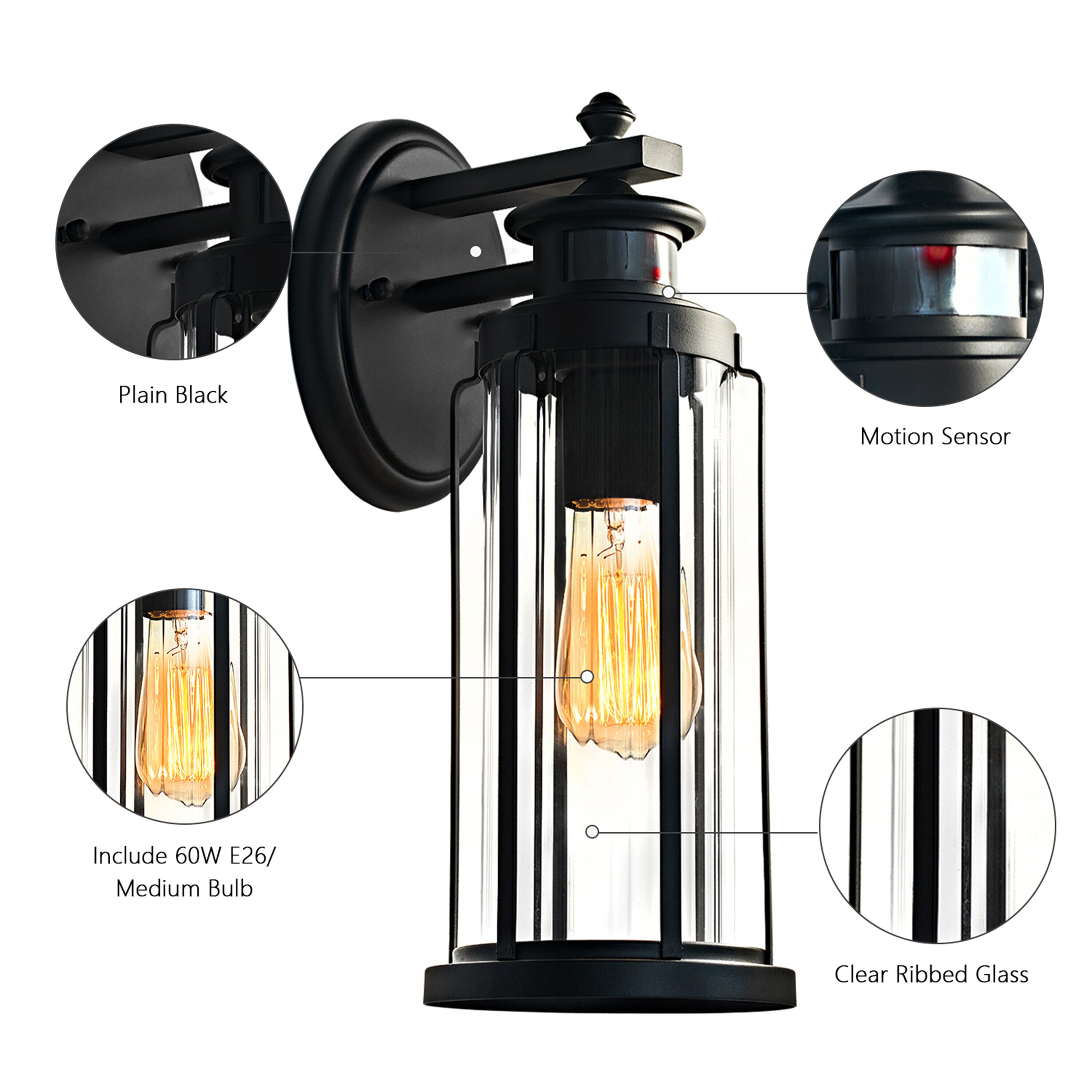 C Cattleya LOI-563421-BK Outdoor-Wall-Lighting - View #3