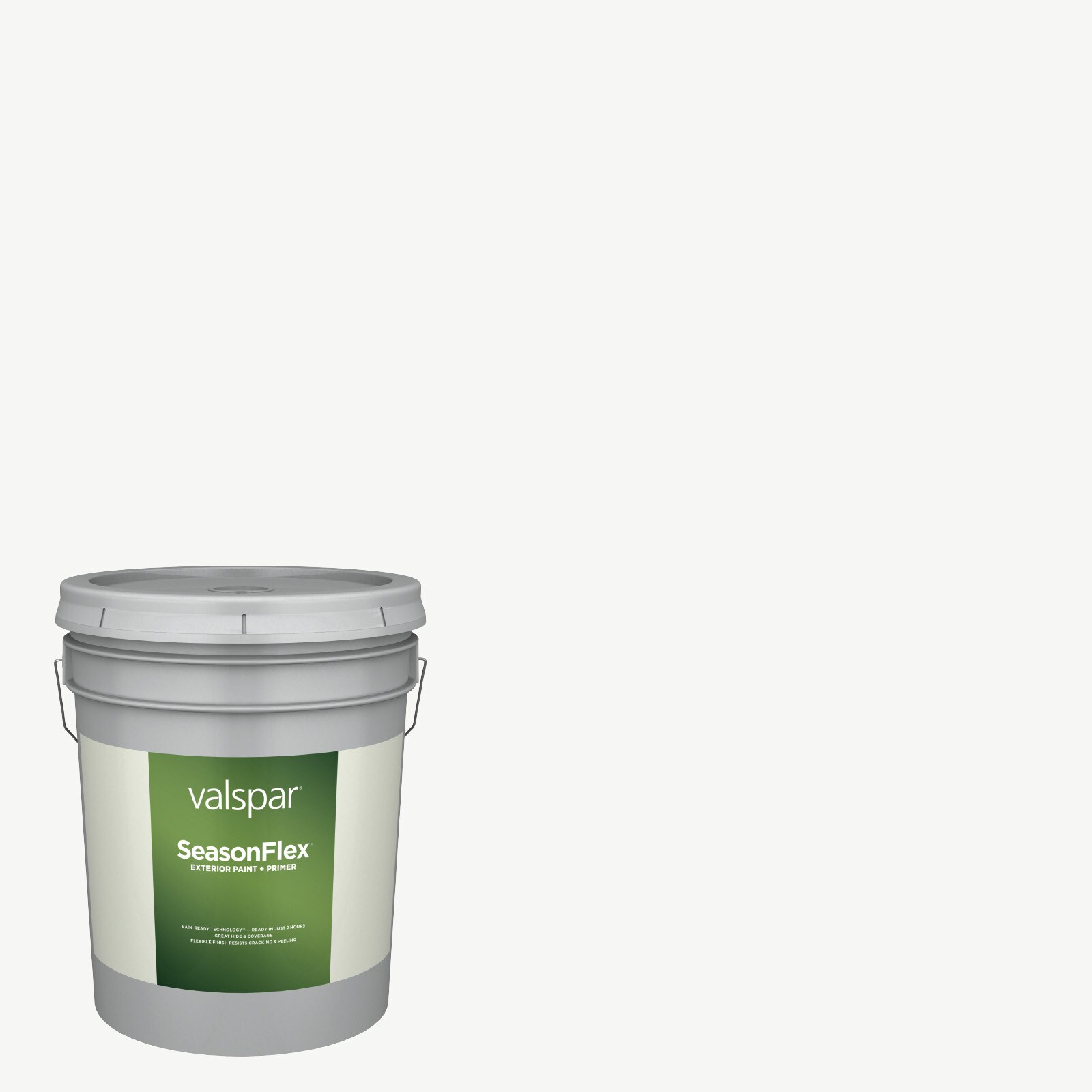 Valspar 7006-24-936263 SeasonFlex Semi-gloss Ultra White 7006-24 Latex Exterior Paint + Primer ( 5-gallon )