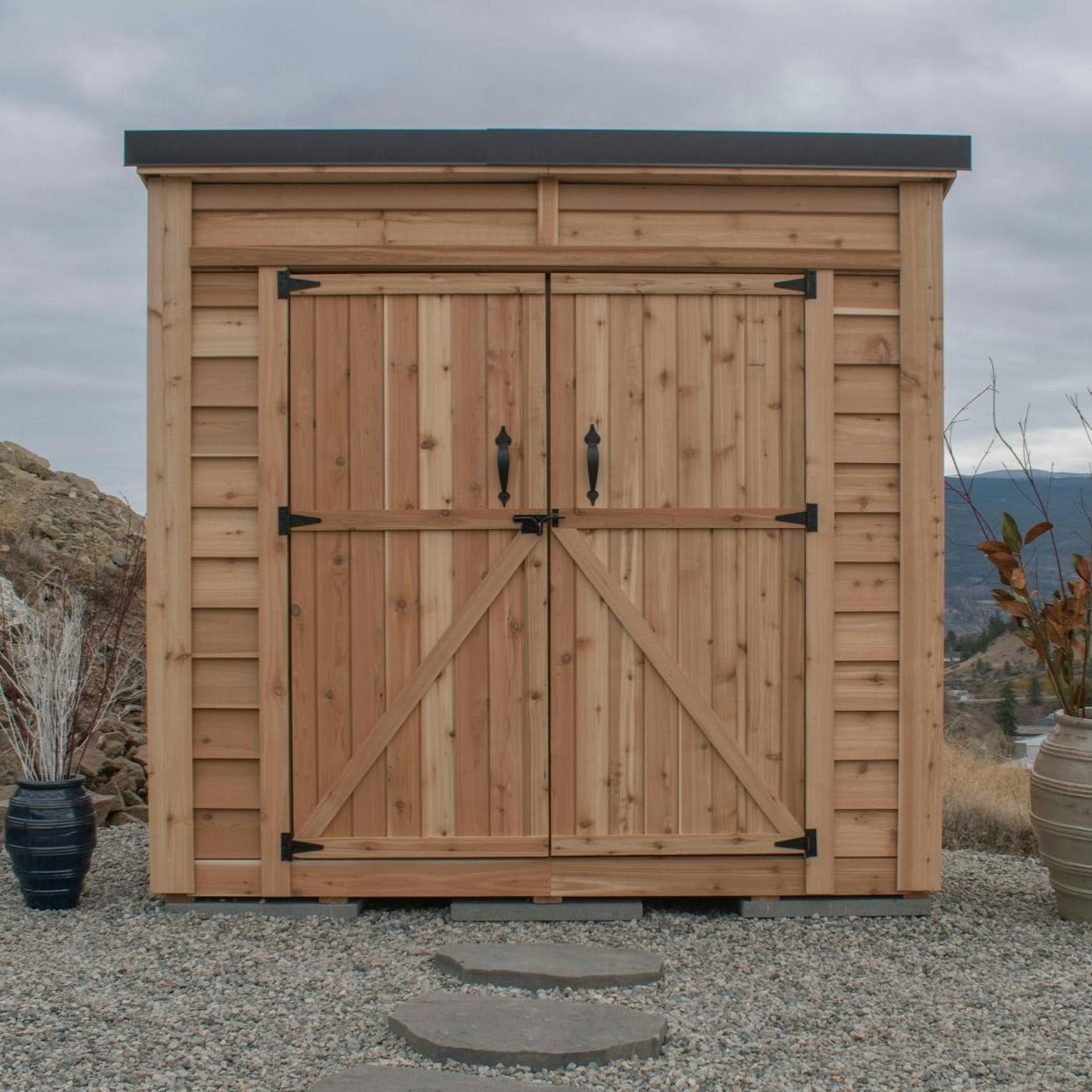 Outdoor Living Today KIT-SS84-D-METAL-AK Wood-Storage-Buildings - View #2