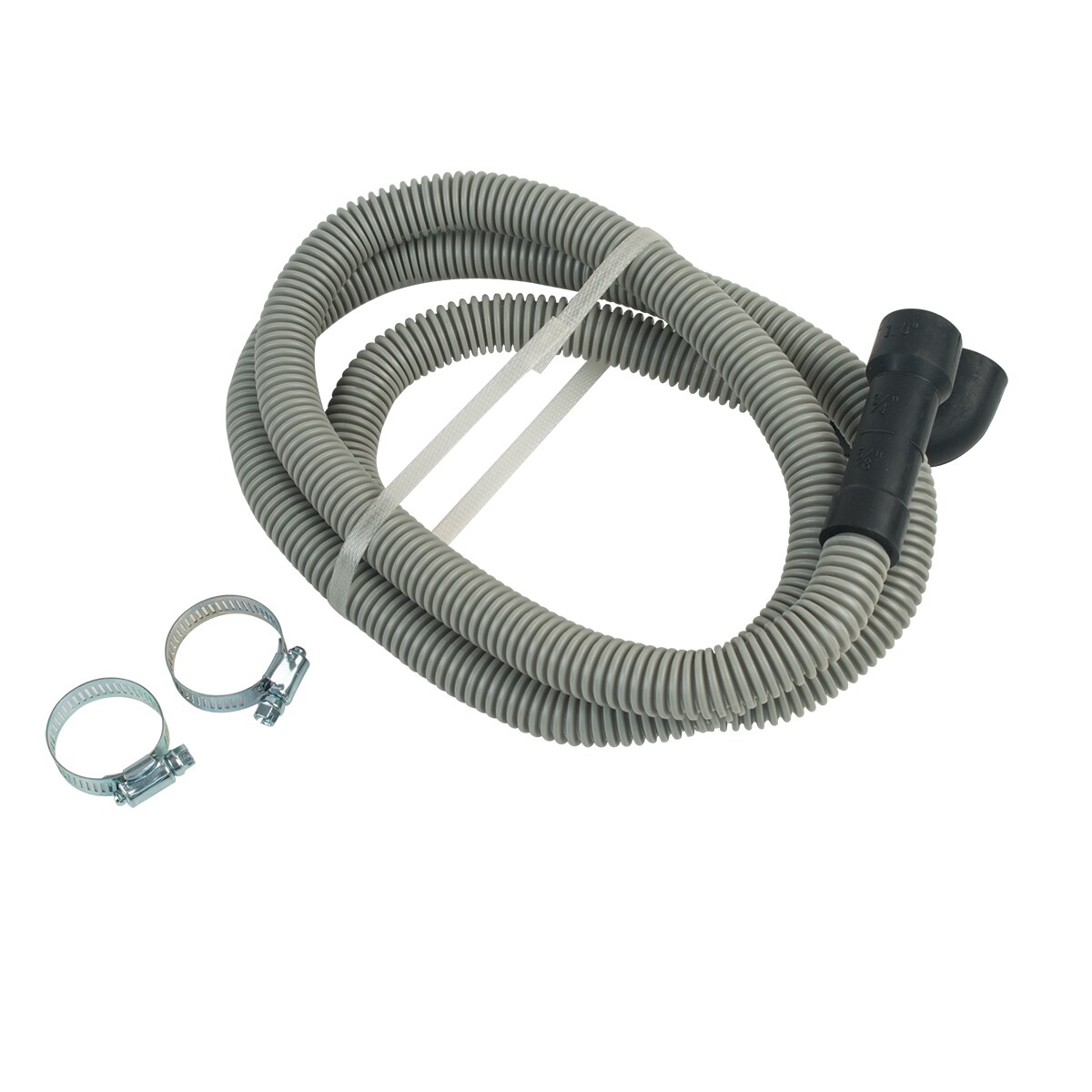 BrassCraft BC2465 L 6-ft 5/8-in, 3/4-in, 1-in OD Inlet x 1-in OD Outlet Corrugated PVC Dishwasher Drain Hose