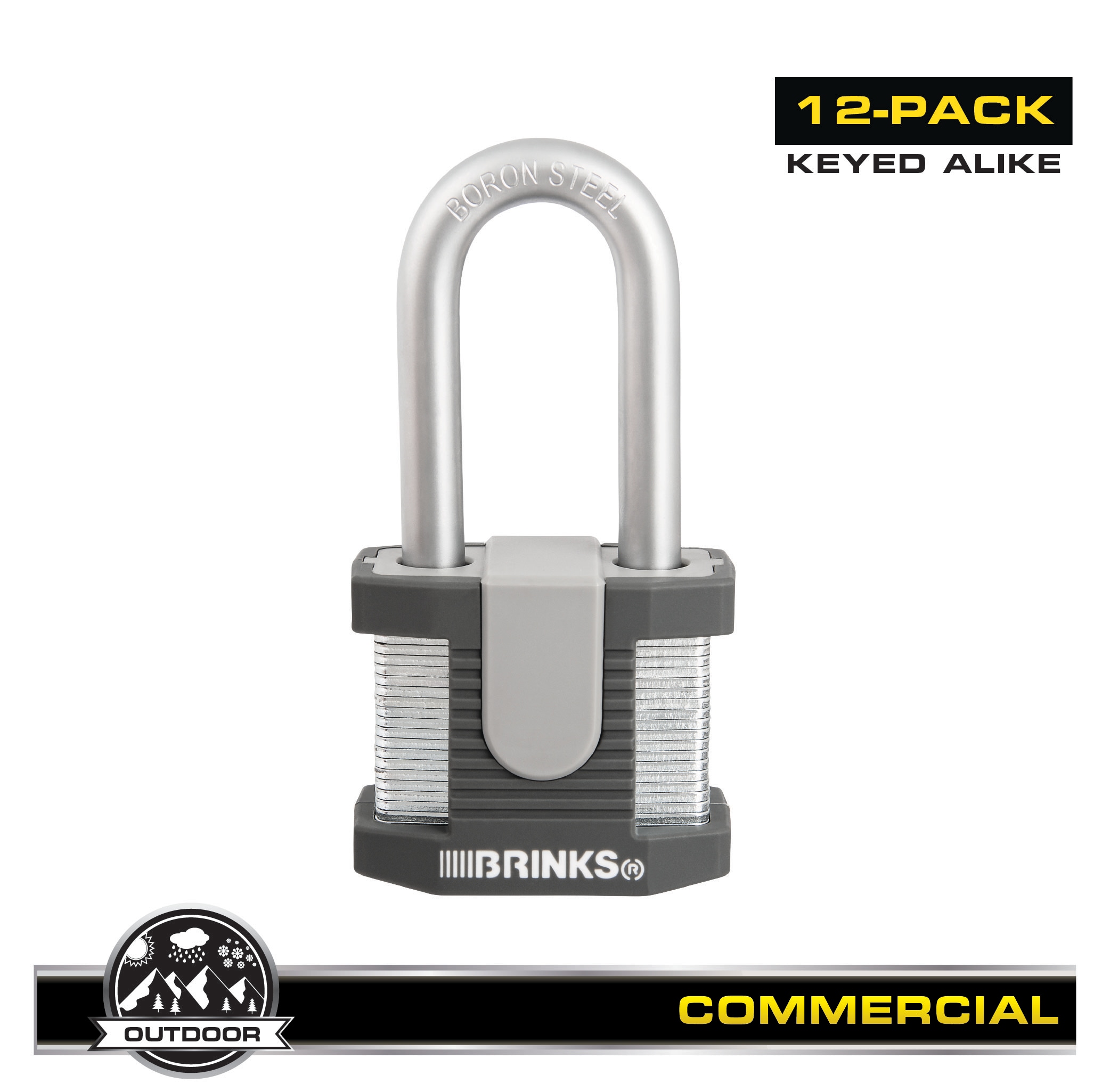 Padlocks W/ Keys Lot of 2 Brinks Padlock & Steel Padlock Lock & Key