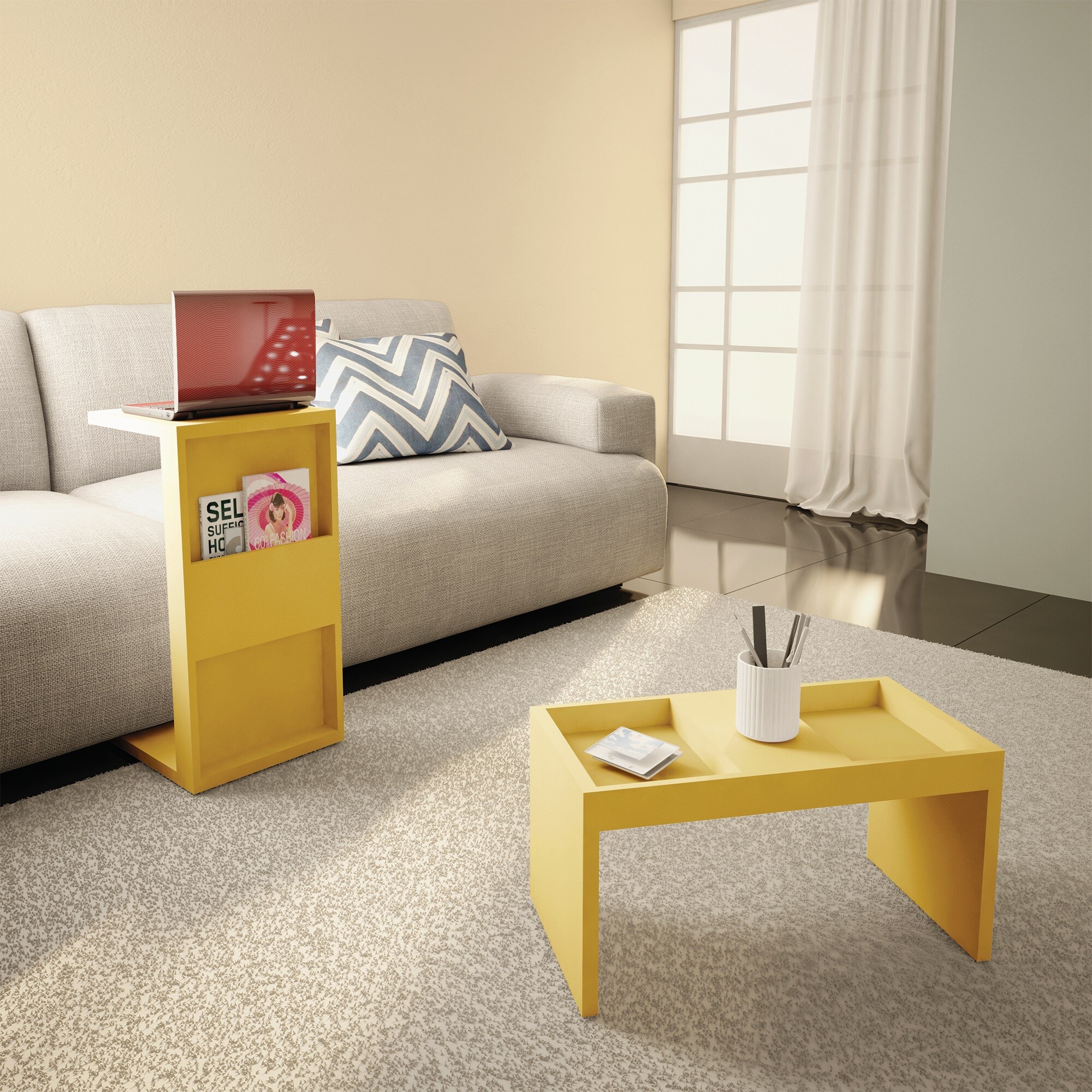 Manhattan Comfort 2-13LC6 Accent-Table-Sets - View #5
