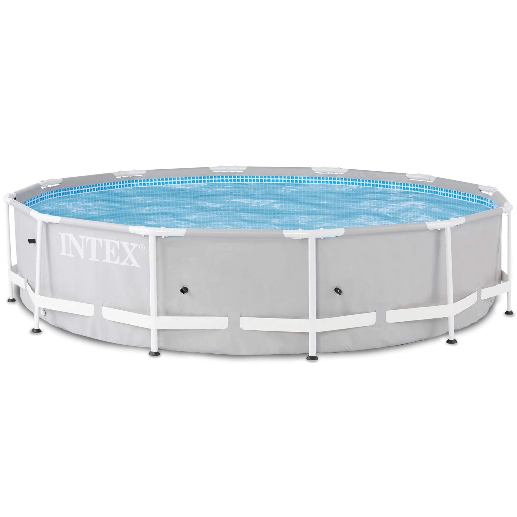 Intex 26710EH + 28054E 12-ft x 12-ft x 30-in Steel Wall Panels Round ...