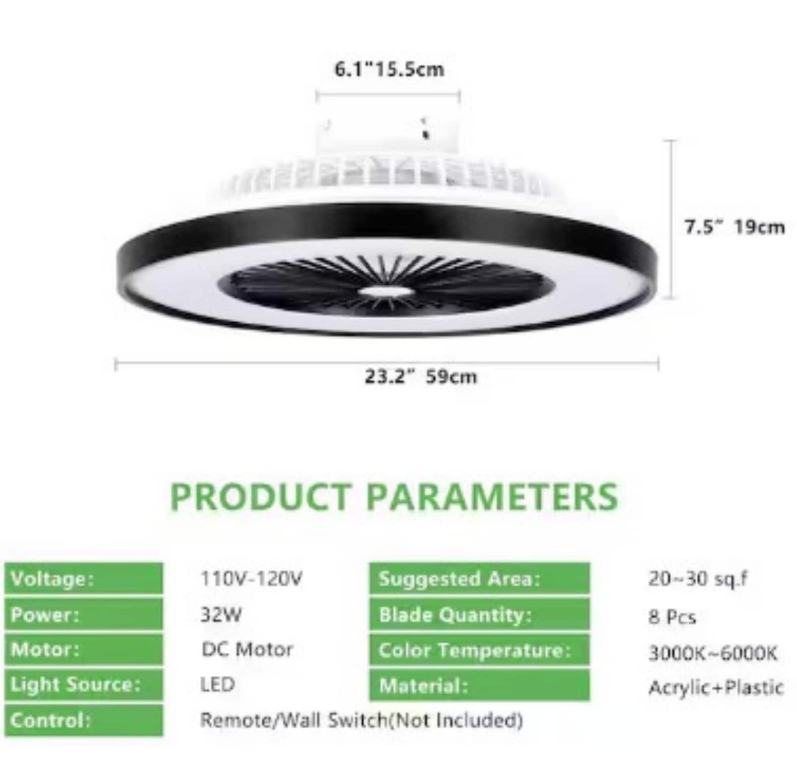 ToolCat PLP1-35-BHH Ceiling-Fans - View #3