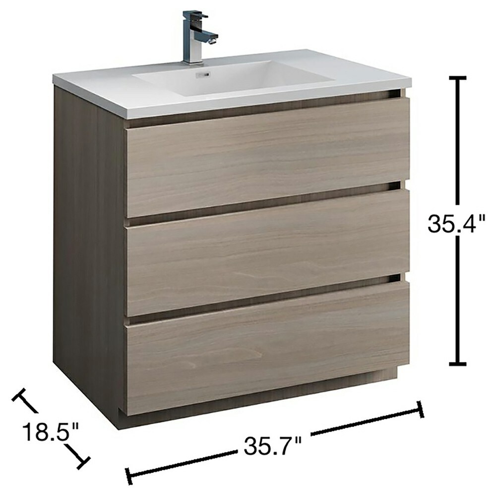 Fresca FCB9336MGO-I Bath-Vanity-Combo - View #10
