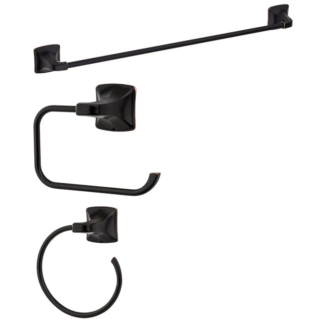 Pfister 3-piece Selia Tuscan Bronze Decorative Bathroom Hardware Set Pfister 3-piece Selia Tuscan Bronze Decorative Bathroom Hardware Set