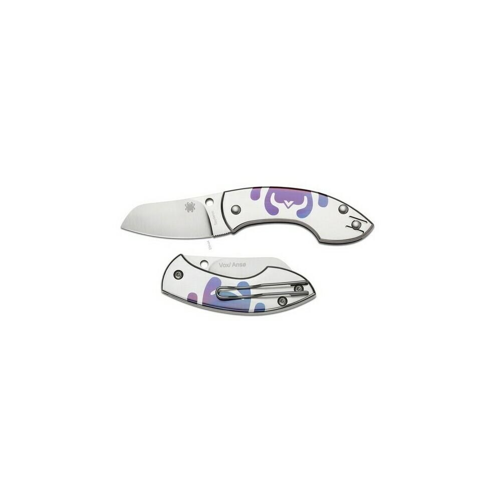 Spyderco PROCT5945  C163TIP Pingo SPRINT RUN Titanium Handles SLIPIT Plain Edge