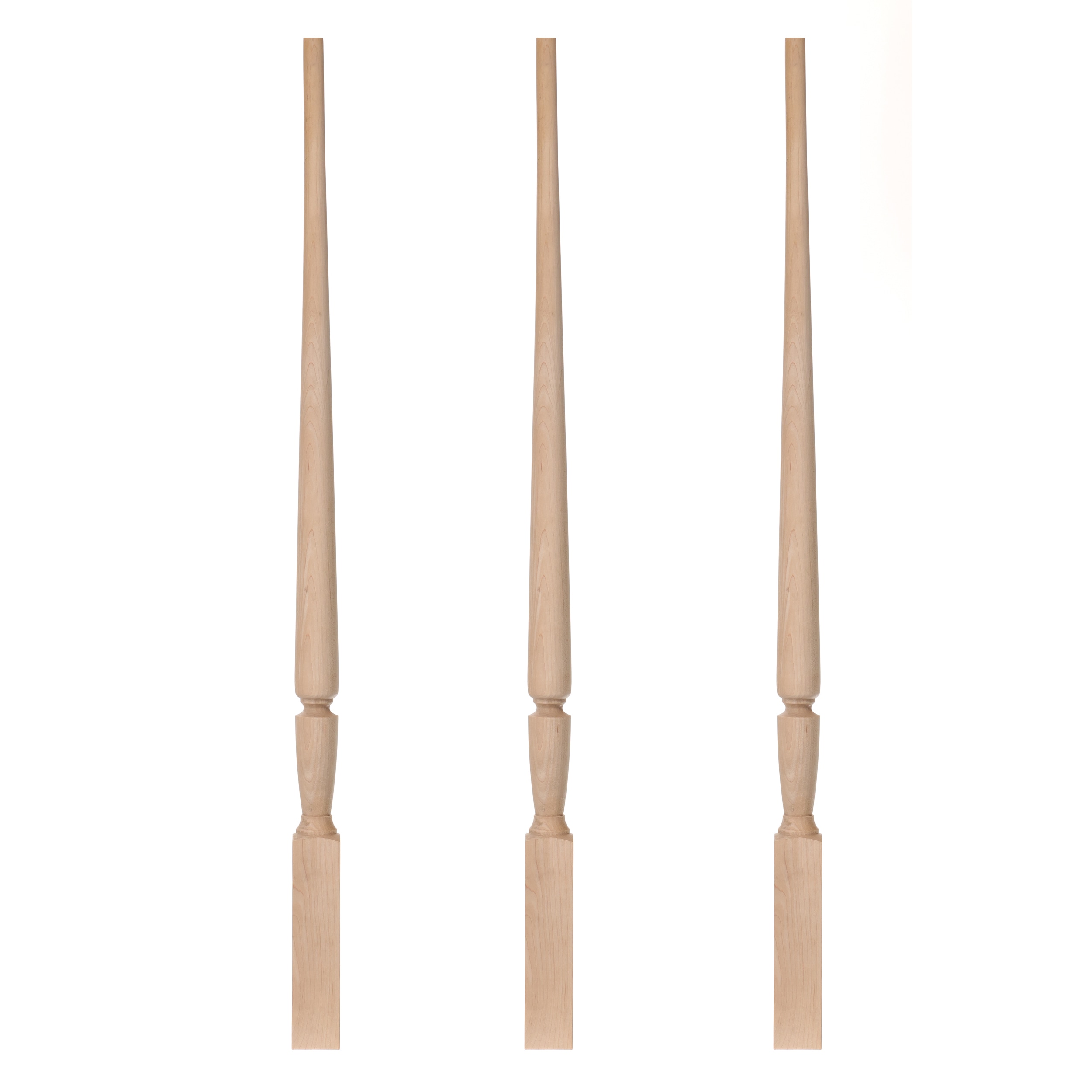 RELIABILT WG2015PL36MAP 36-in x 1.75-in Colonial Natural Maple Pin Top Turned Stair Baluster (3-Pack)