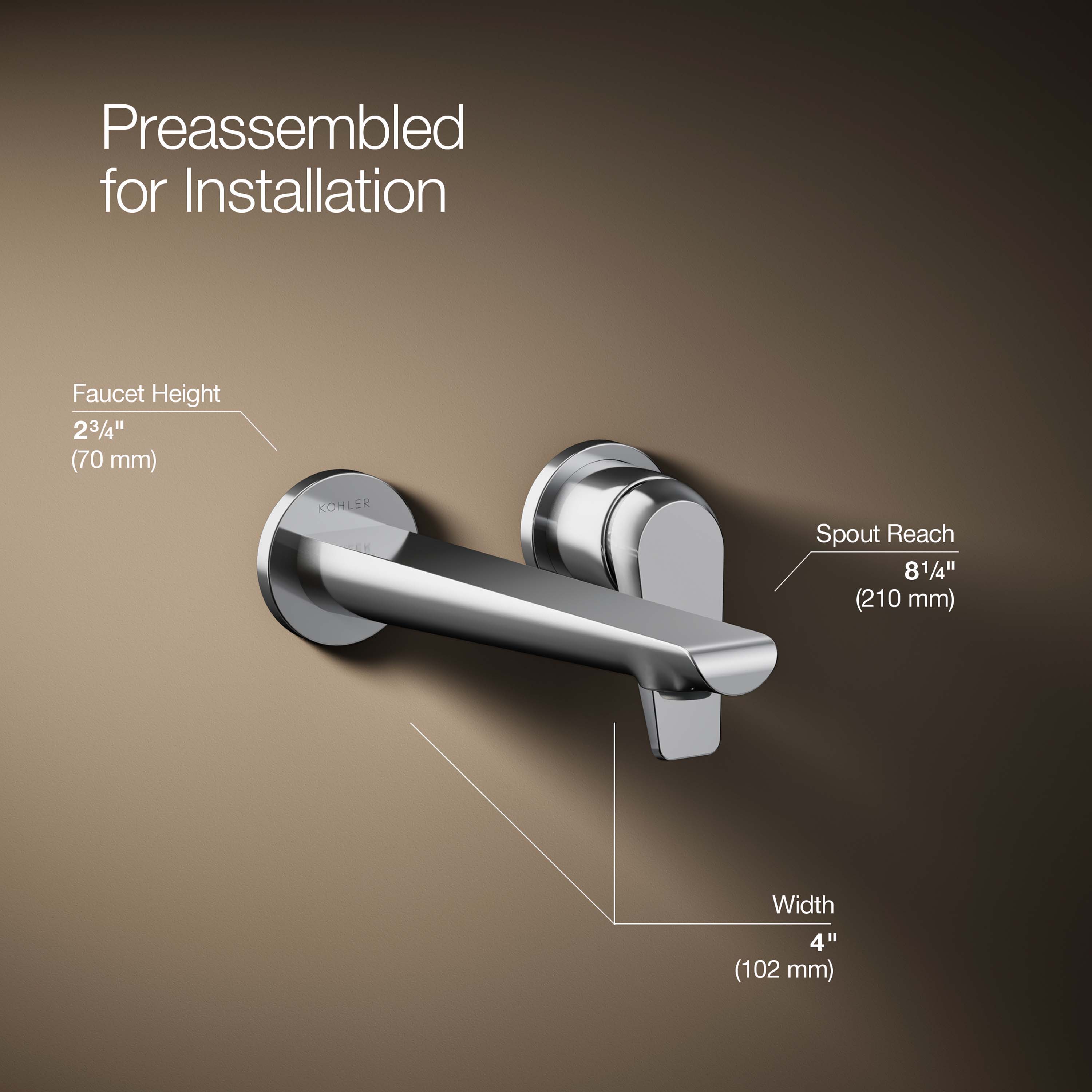 KOHLER K-97358-4-CP Lavatory-Faucets - View #4