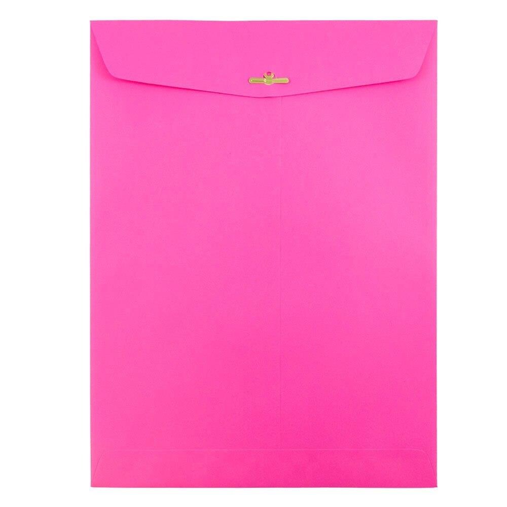 100/Pack JAM PAPER 9 x 12 Booklet Champion Wove Envelopes Baby Pink 
