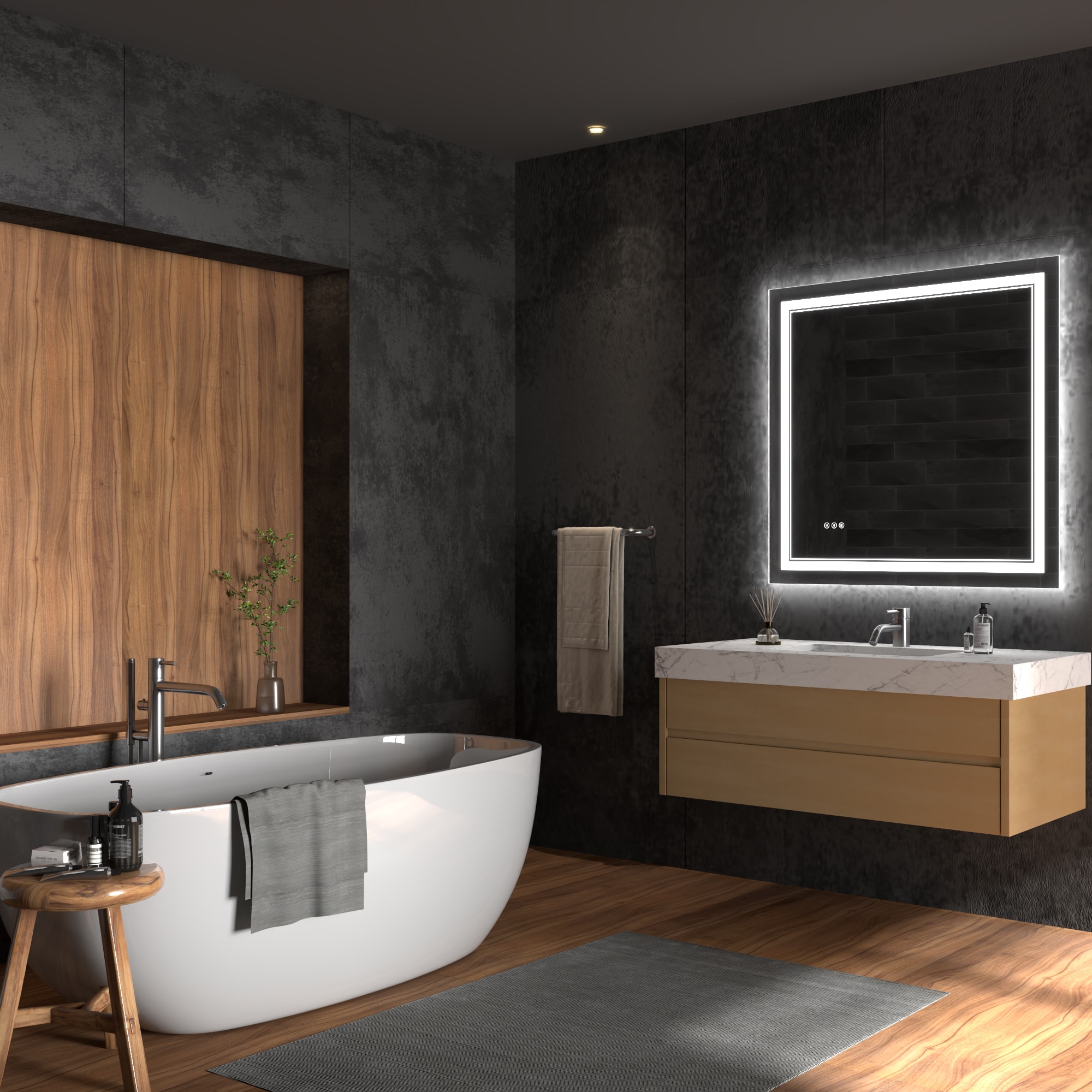 ExBrite JQBM2836FLLA Framed-Bath-Mirrors - View #14