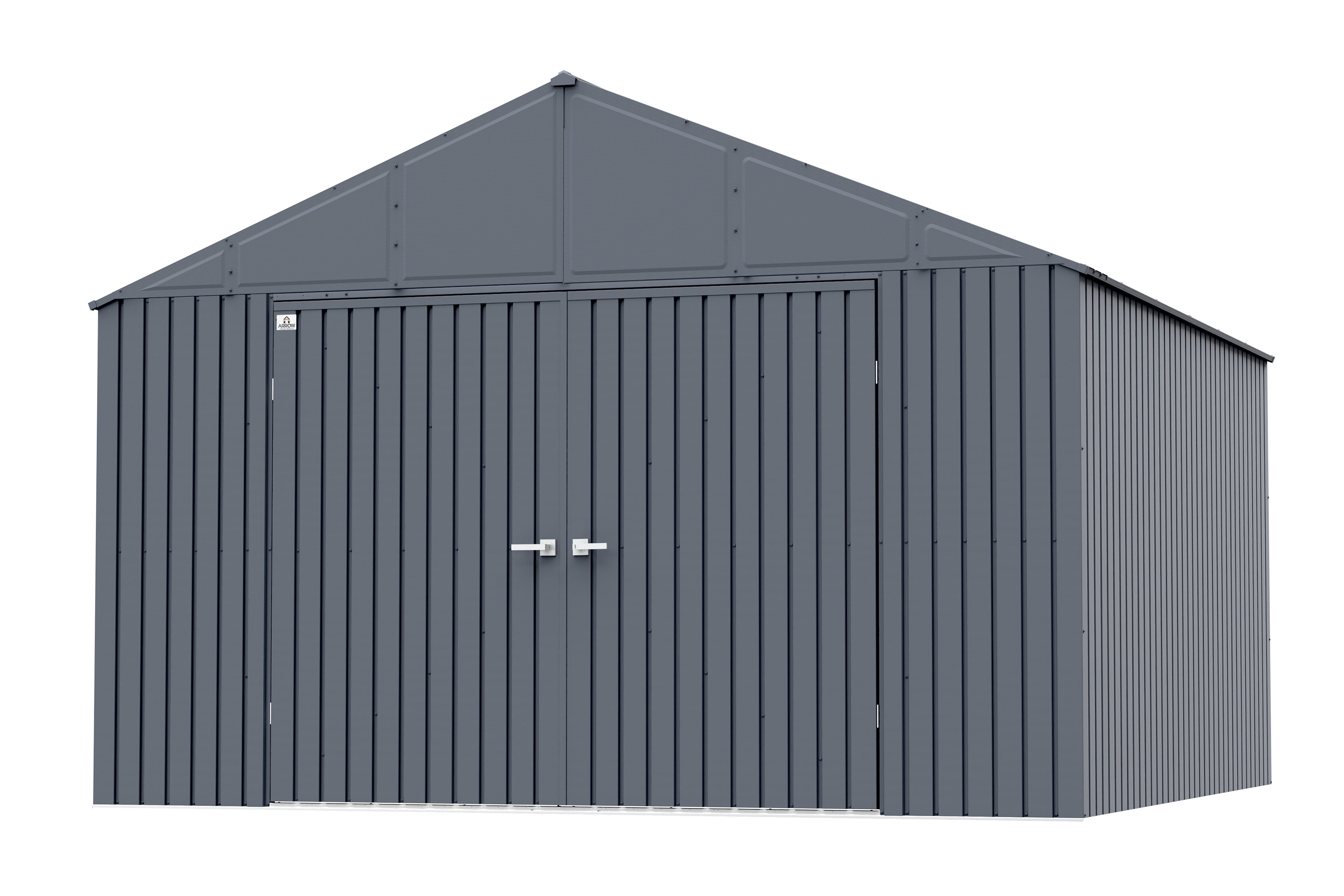 Elite 12' x 12' Anthracite Steel Storage Shed Kit