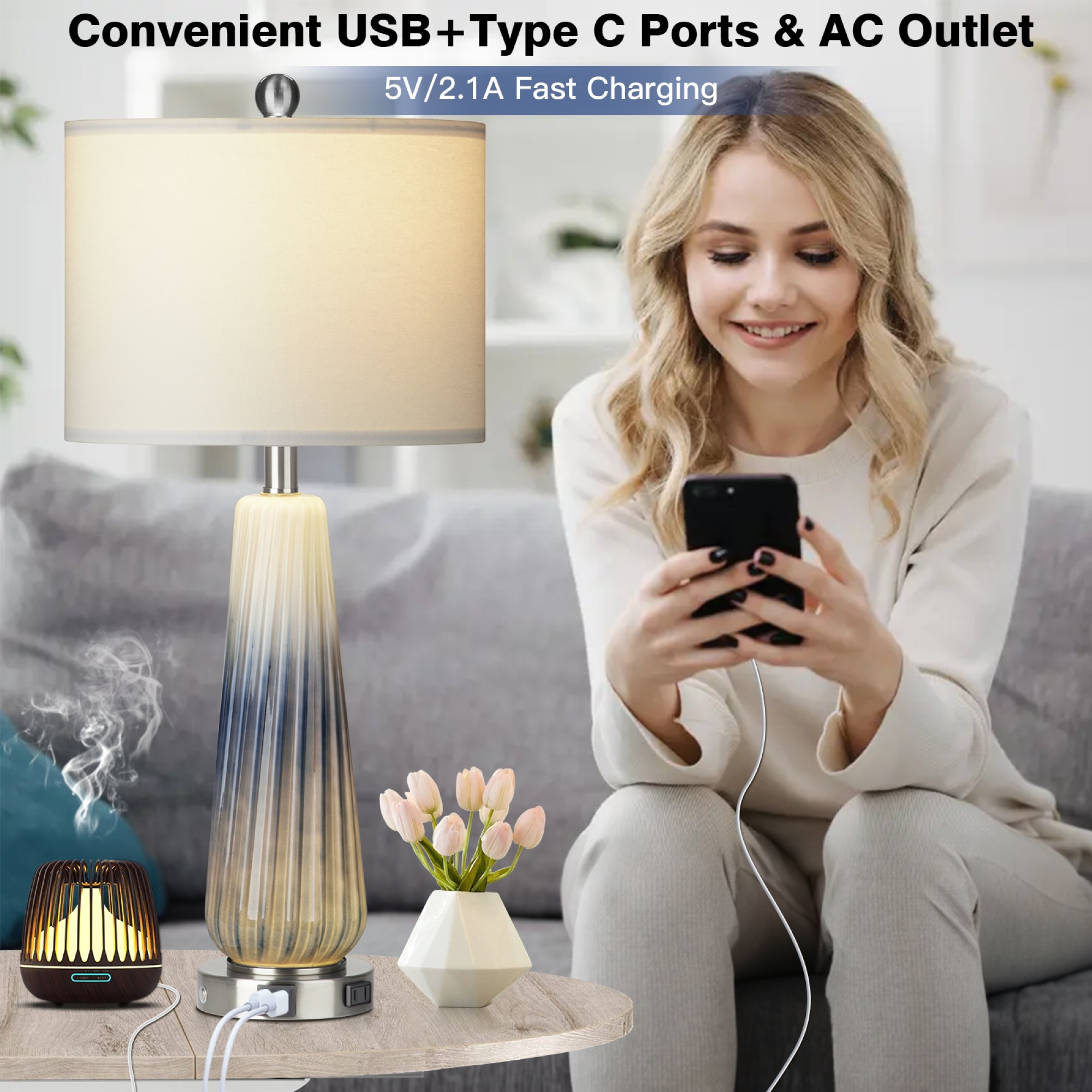 UrFurnishings TD-256 Table-Lamps - View #8