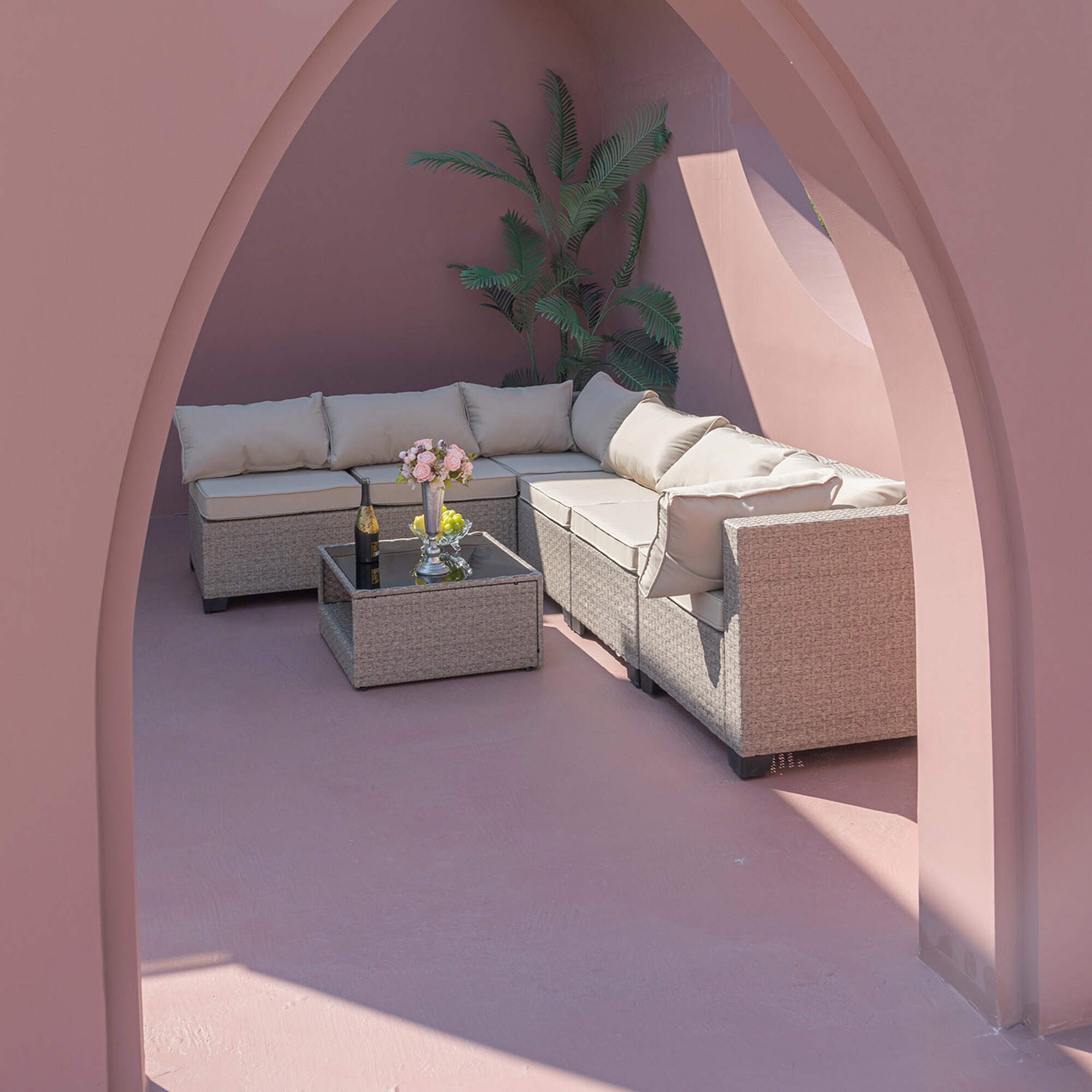 SINOFURN SYA370192BG Patio-Sofas-Daybeds - View #5