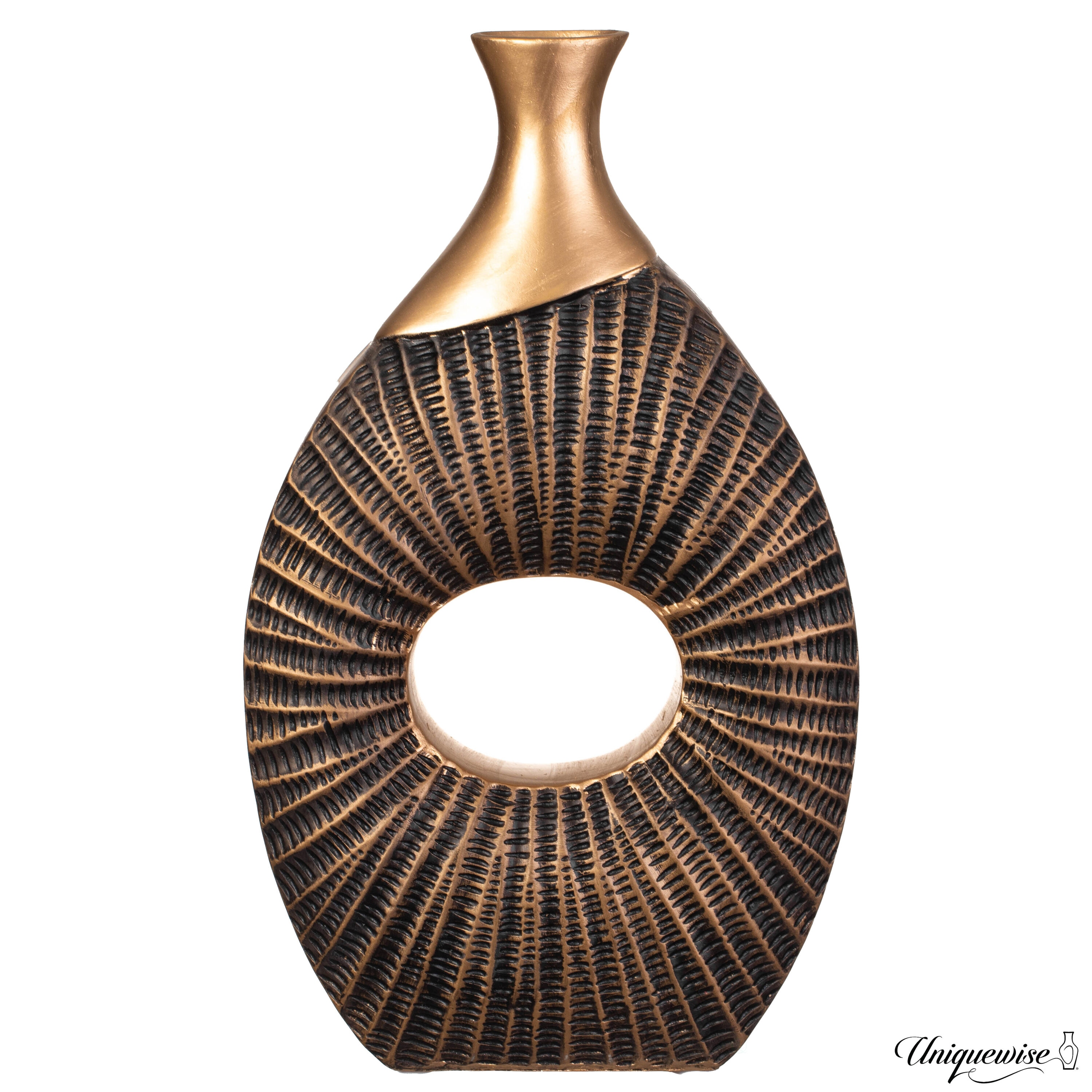 Uniquewise QI004688.BK Multiple colors/finishes Ceramic Modern Vase