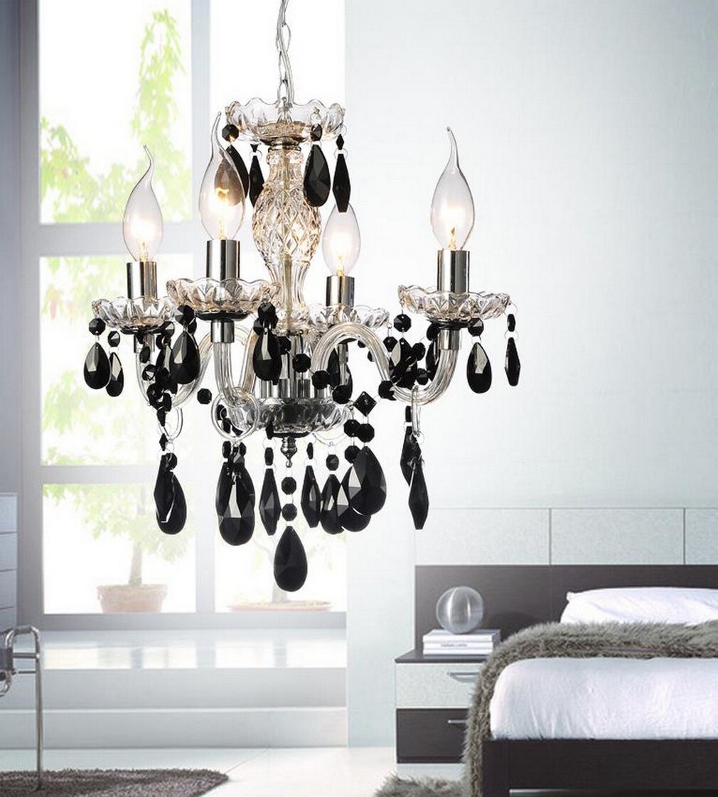 CWI Lighting 8277P14C-4 Princeton 4-Light Chrome Traditional Damp Rated Chandelier