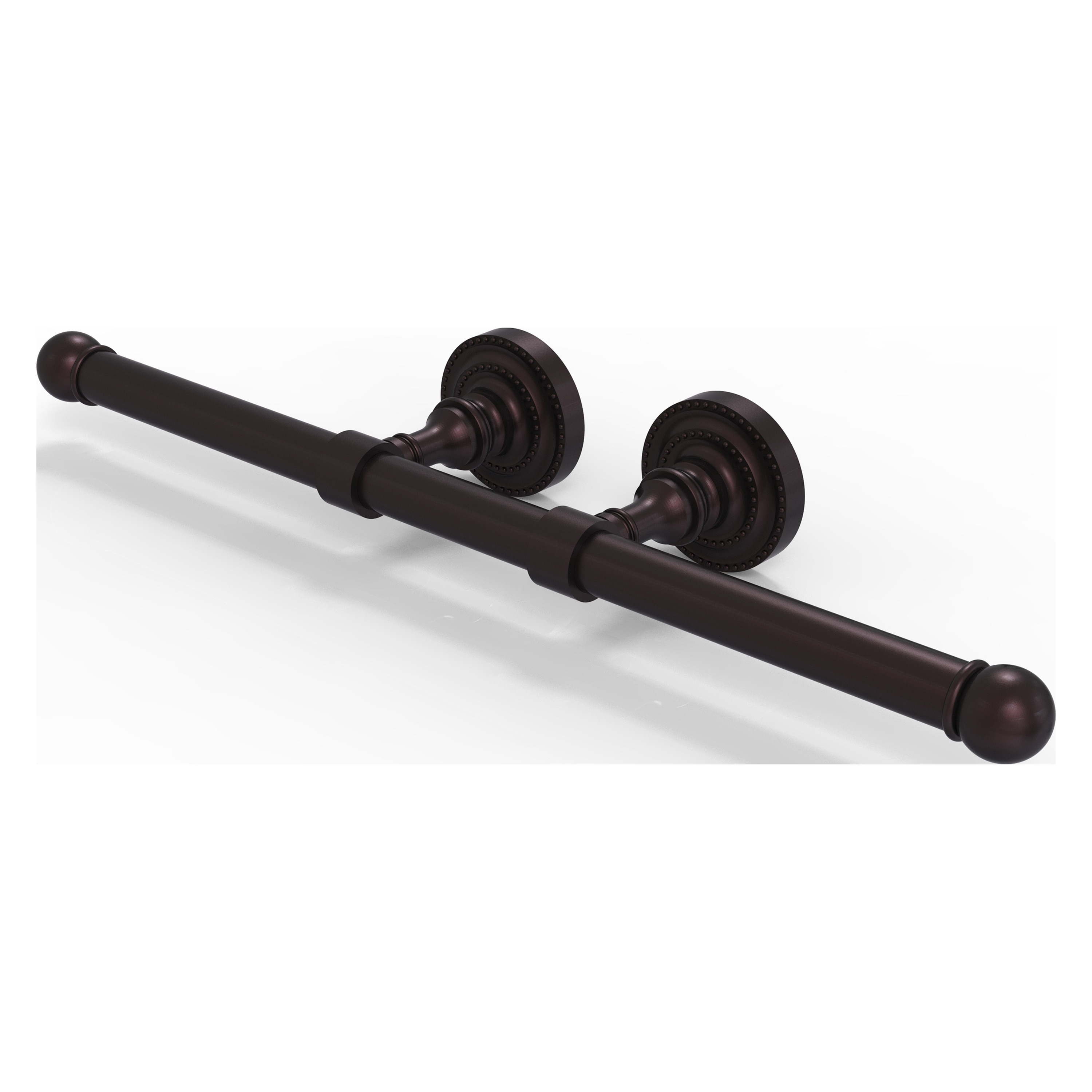 Allied Brass DT-24-2-ABZ Dottingham Antique Bronze Wall mount Double post Toilet Paper Holder 2 -Rolls