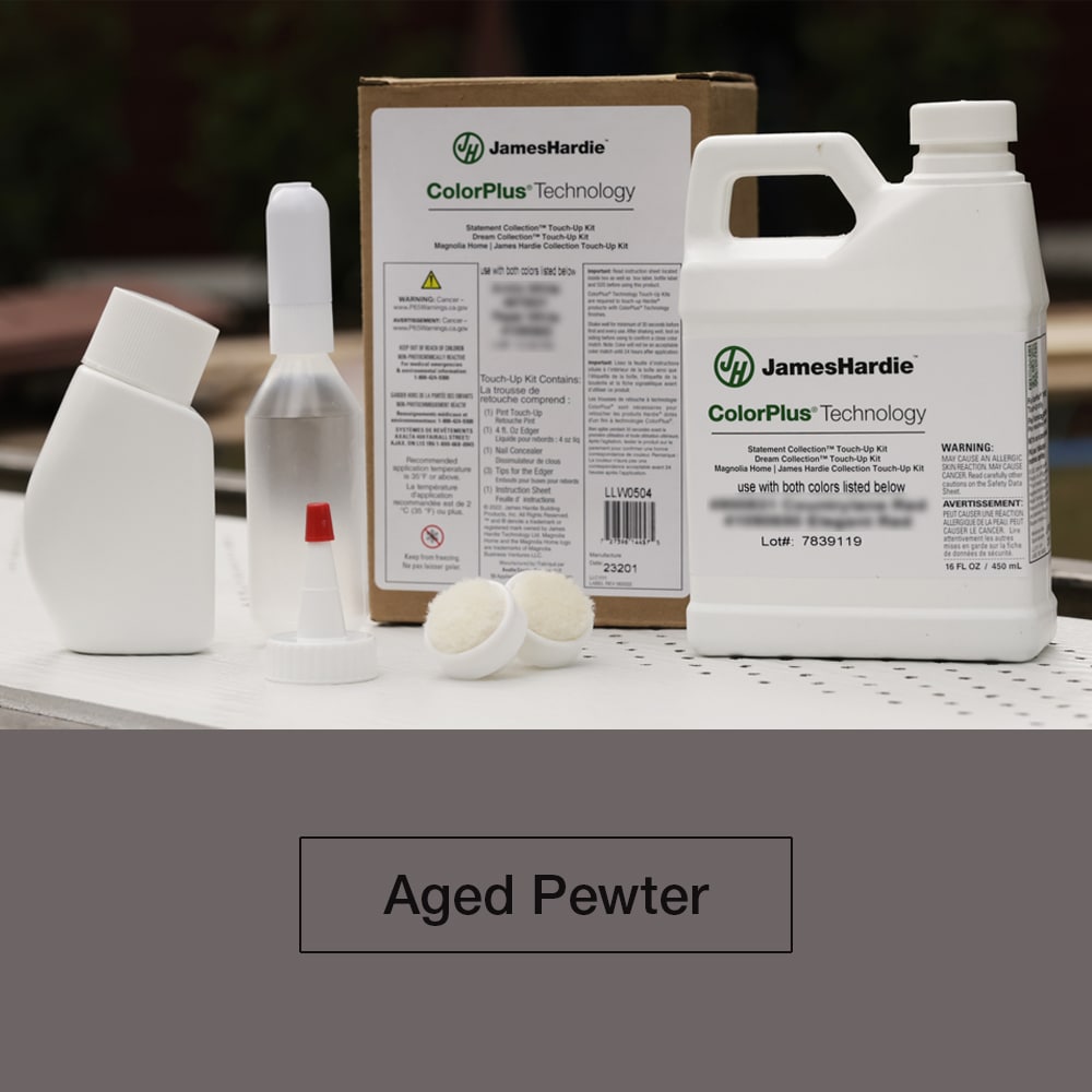 Fiber Cement Siding Touch-Up Kits Manufacturer Color/Finish Aged pewter