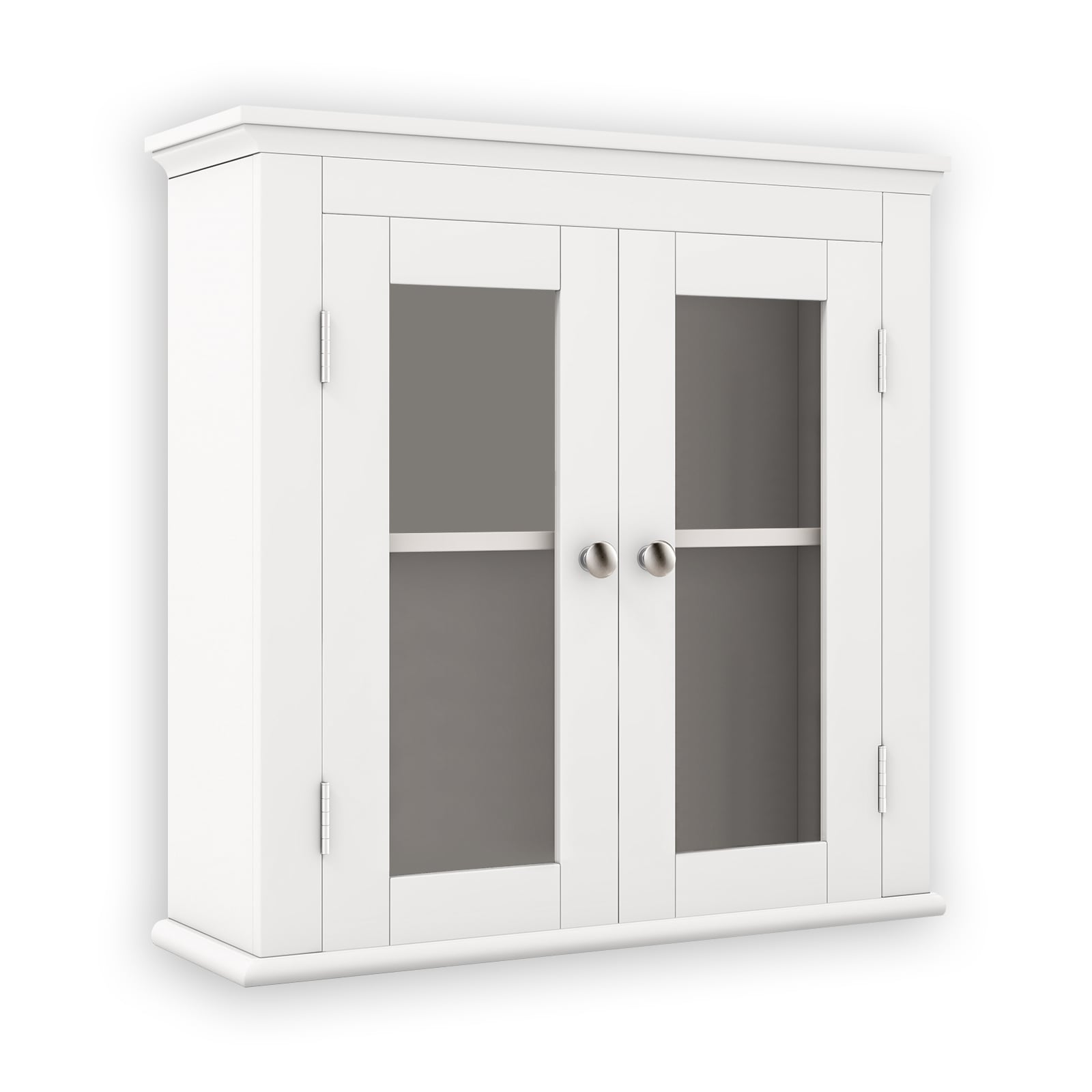 WELLFOR UTS-10483WH 20-Inches x 20-Inches x 6.5-Inches White Bathroom Wall Cabinet