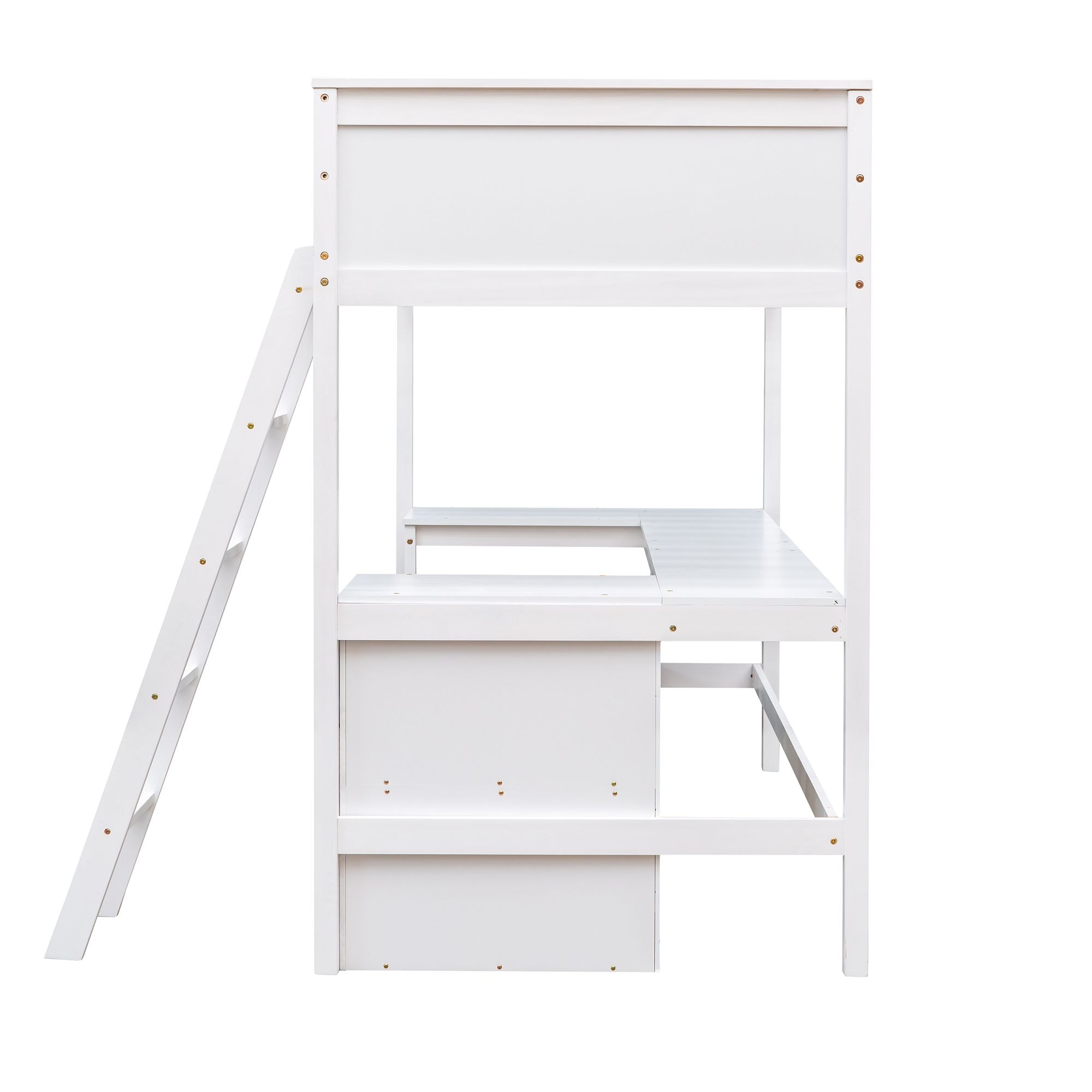 Yiekholo Twin Size Loft Bed with Desk High Twin Loft Bed with Storage ...