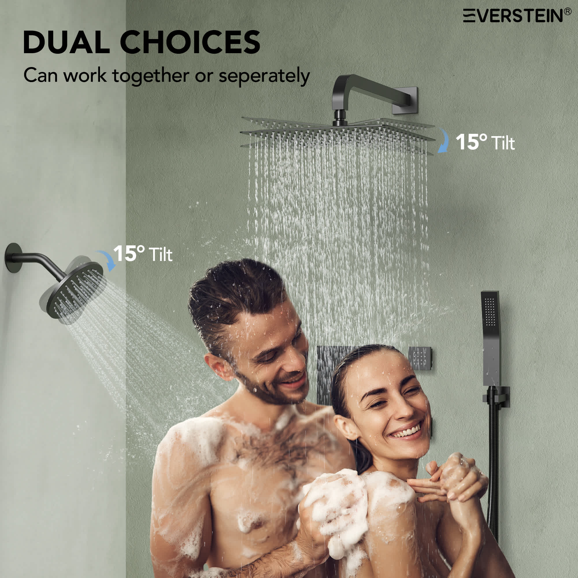 EVERSTEIN SFS-1017-BK12 Tub-Shower-Faucets - View #5