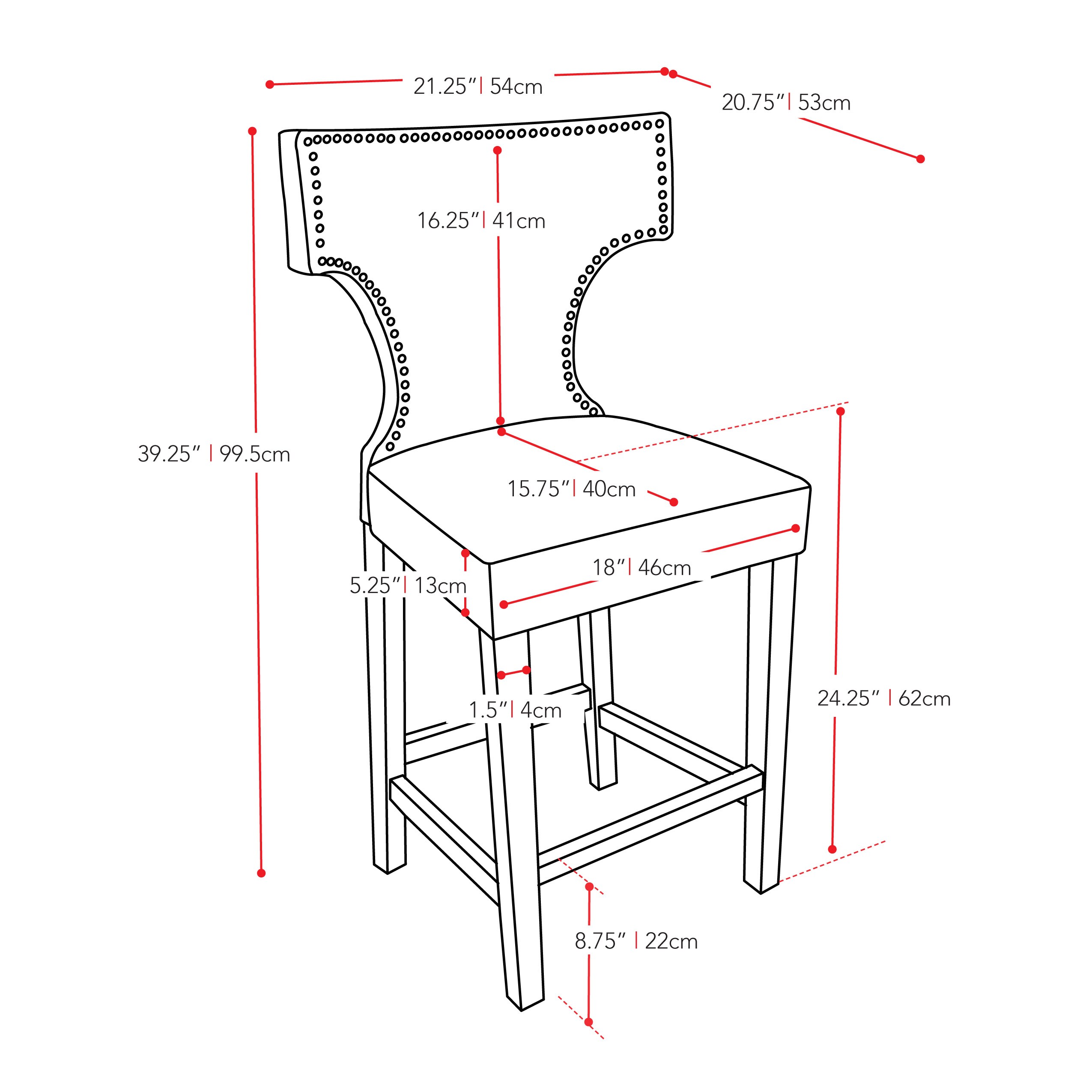 CorLiving DAD-808-B stools - View #4