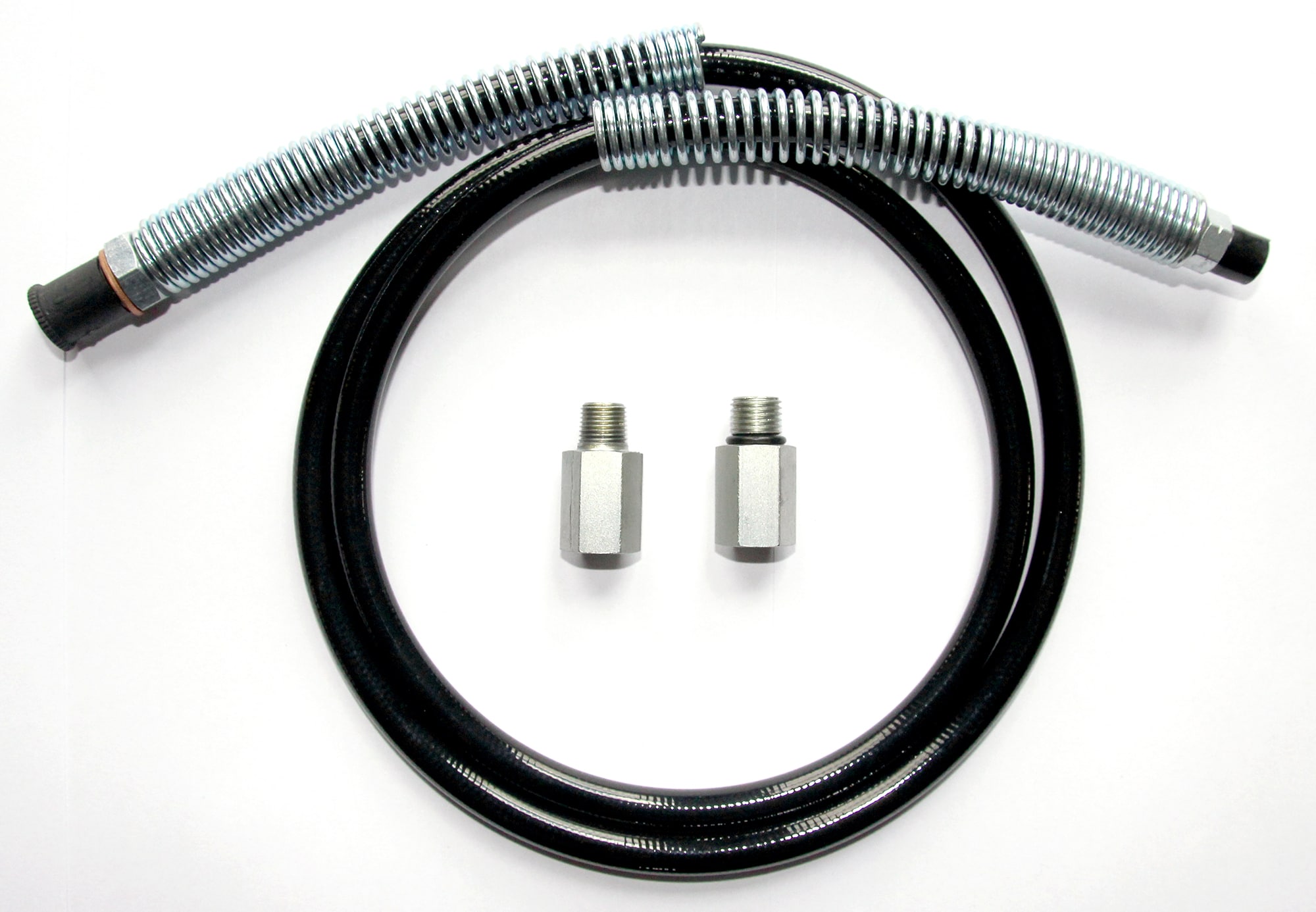 24 GREASE GUN RUBBER HD WHIP HOSE WITH 1/8 LINCOLN GREASE