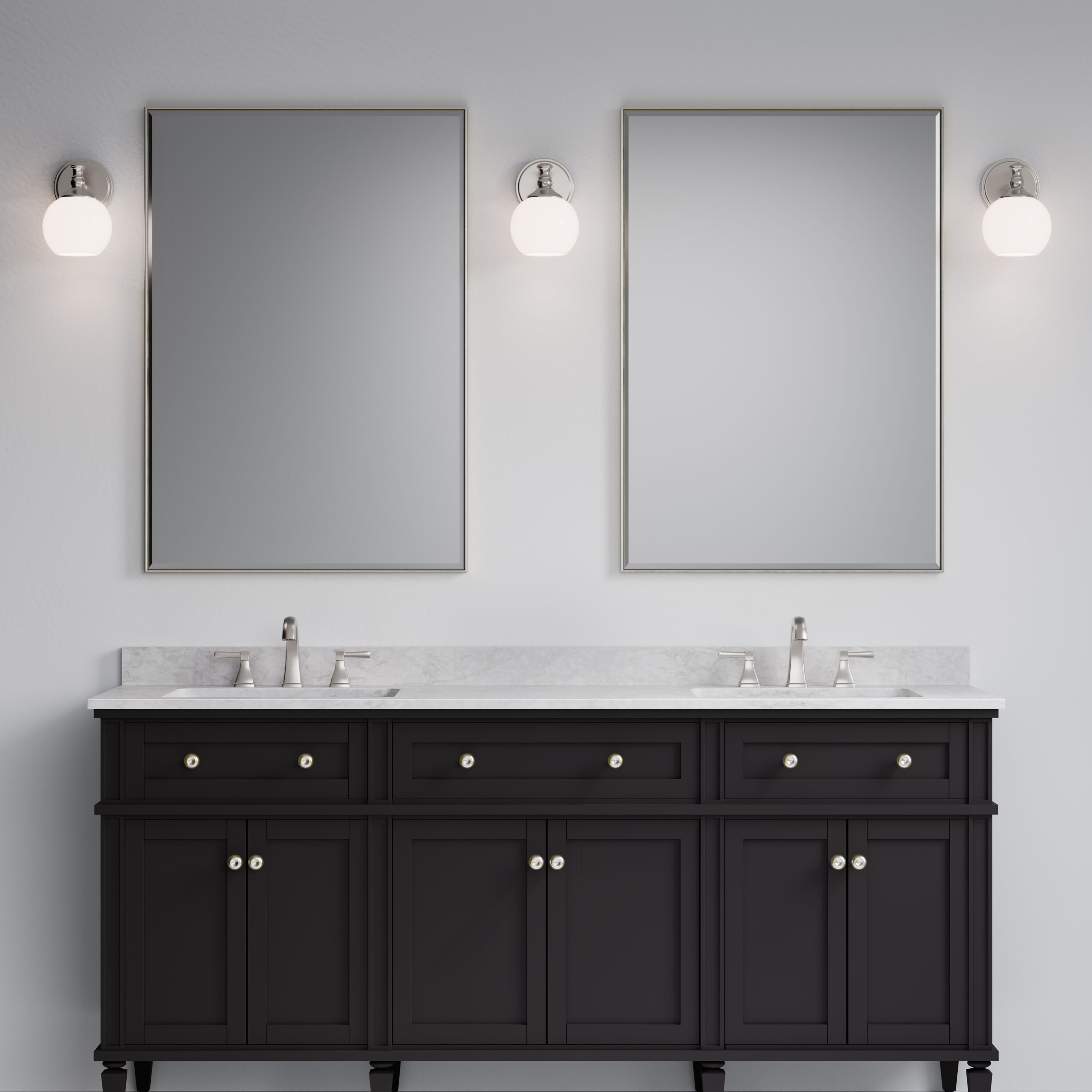 Millennium Lighting Orlisse 6-in W 1 -Light Brushed Nickel Wall Sconce