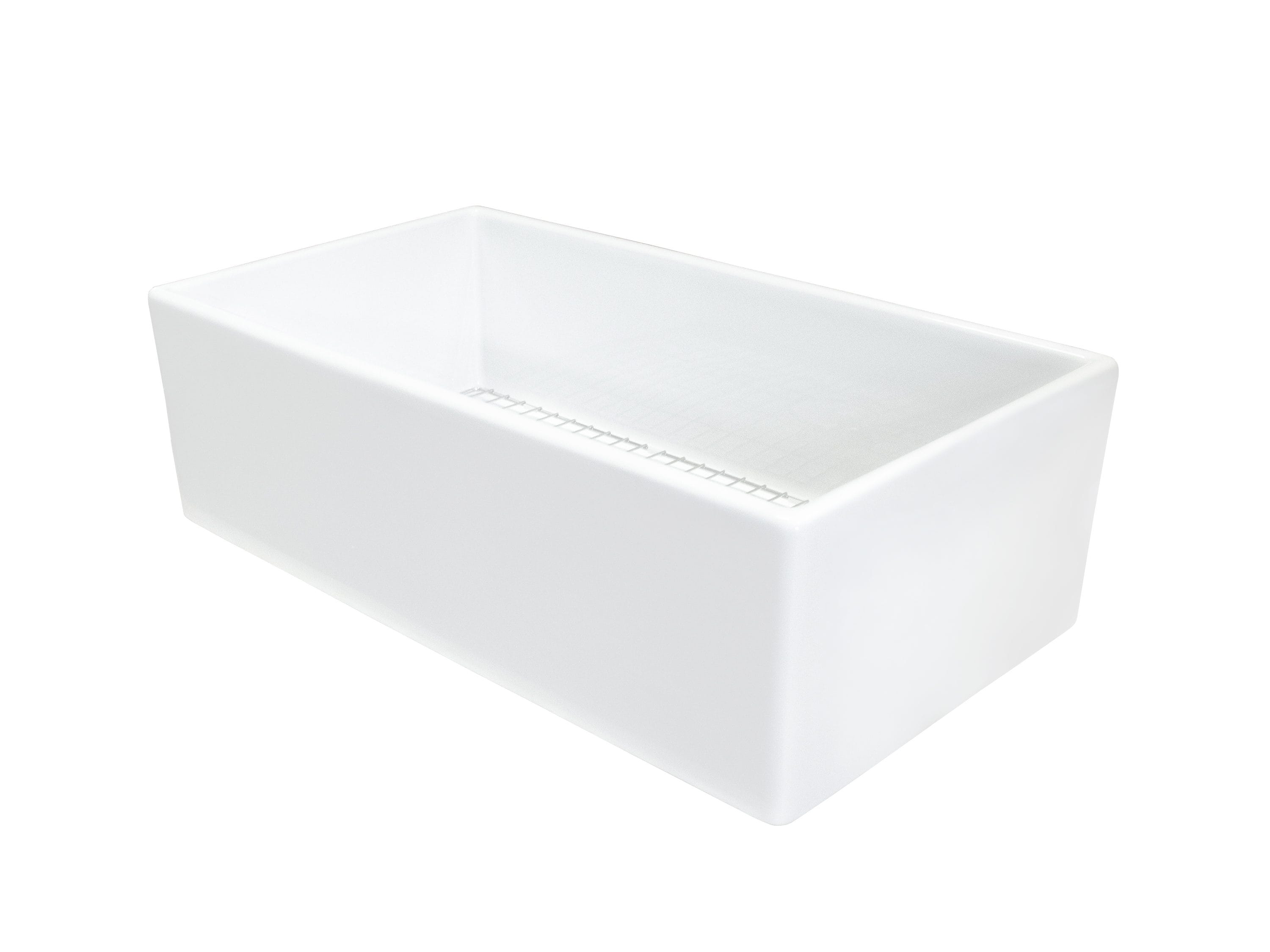 Superior Sinks Farmhouse Apron Front 33-in x 18-in White Fireclay ...