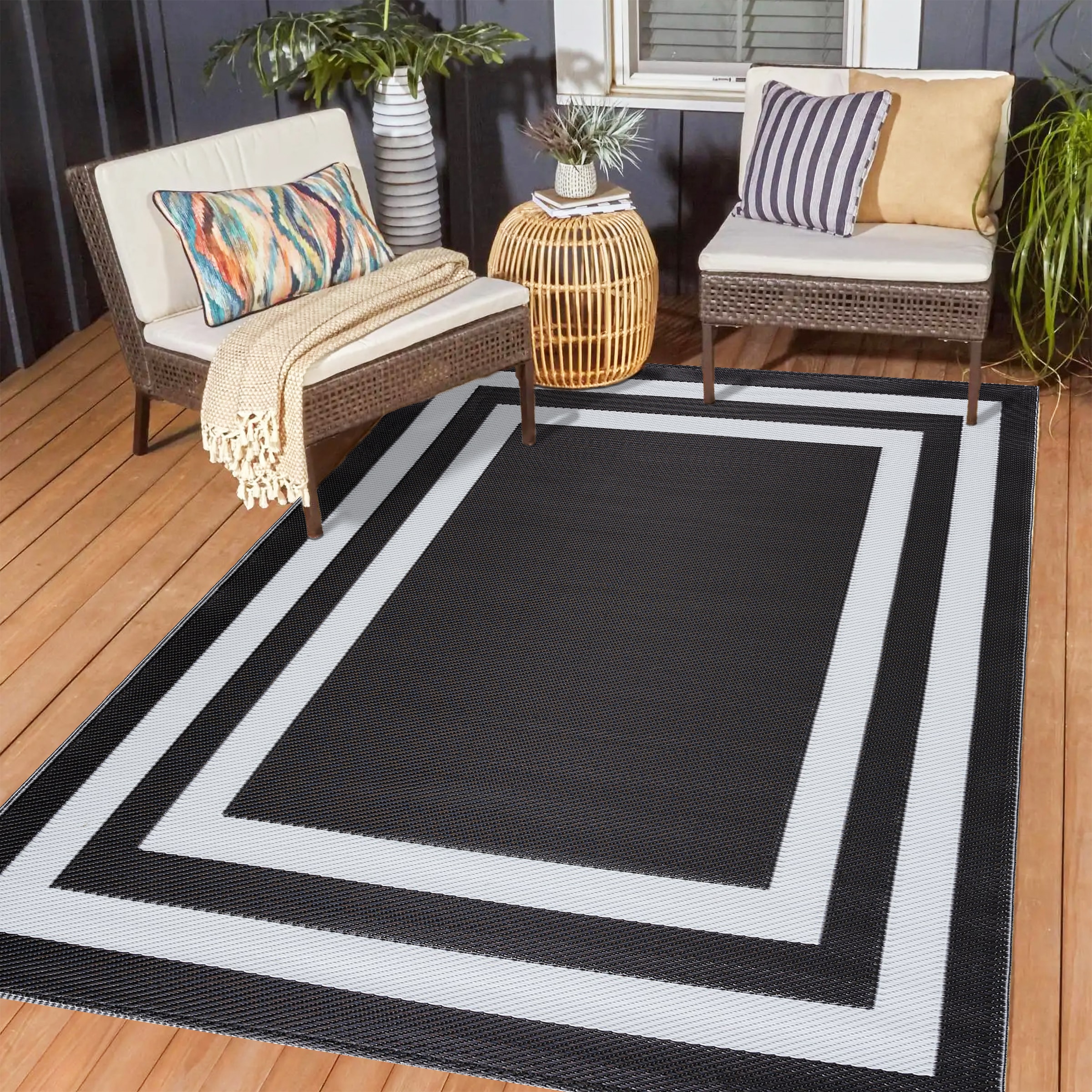 Playa Rug PLY-R-PRS-BW-4X6 rugs - View #2