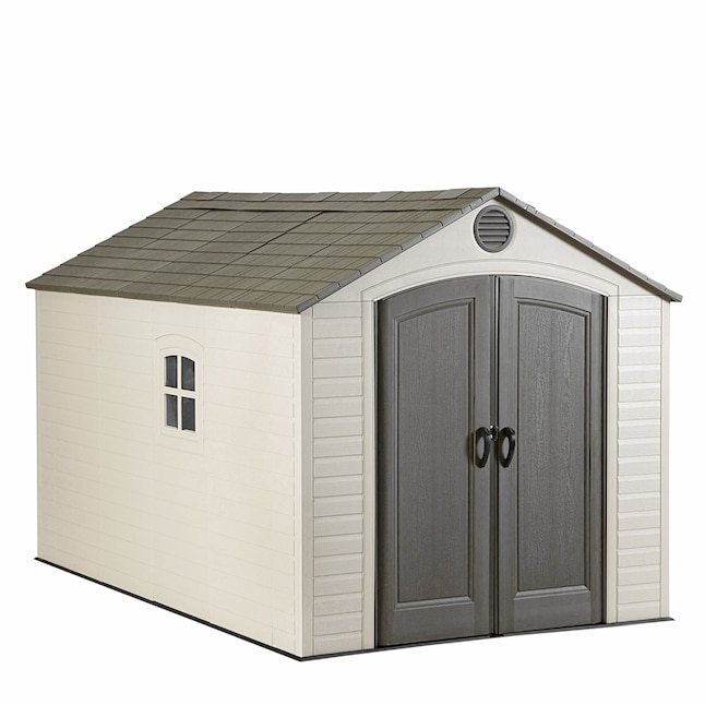LIFETIME PRODUCTS 8-ft x 12.5-ft Gable Resin Storage Shed at Lowes.com