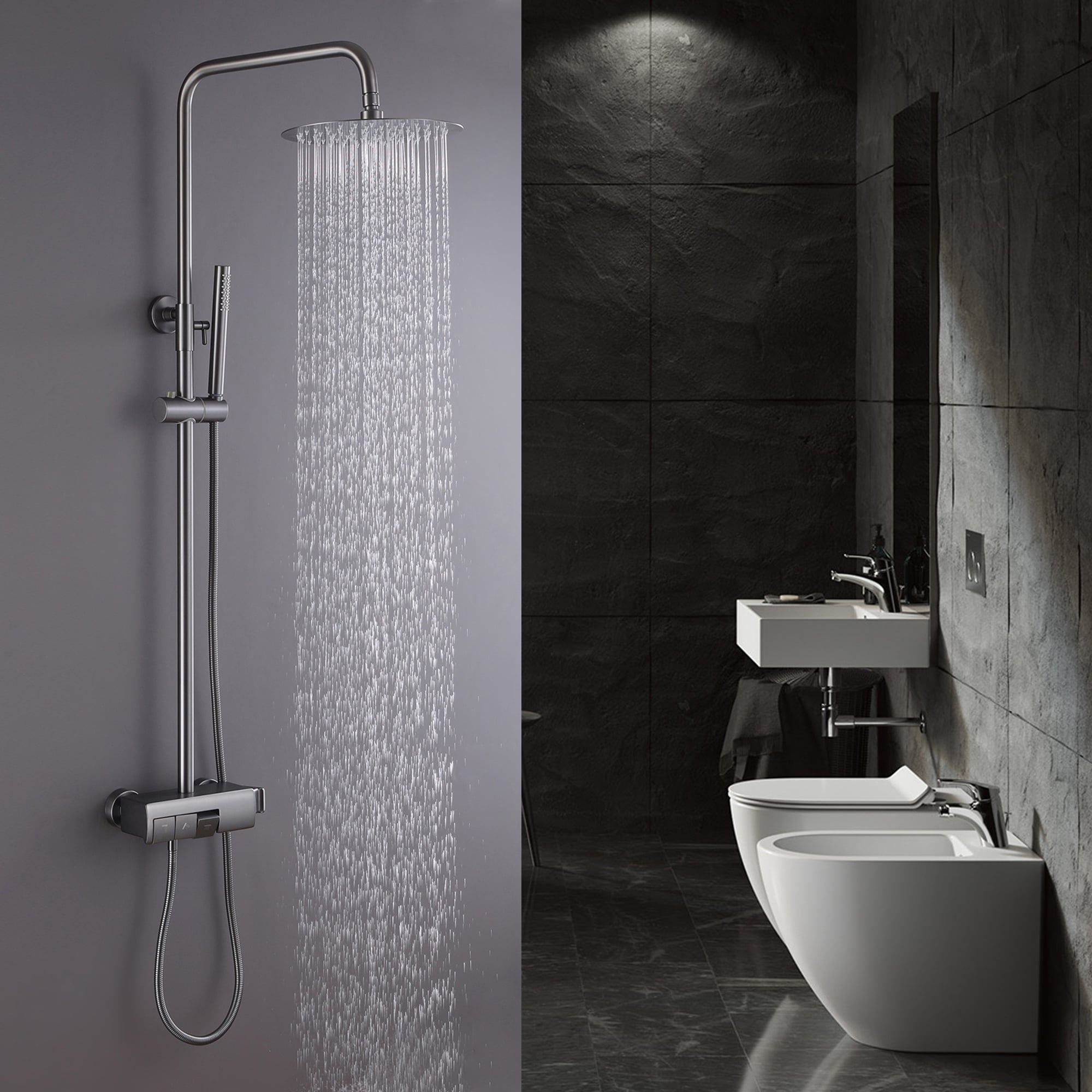 WELLFOR WB-1036 Showerhead-Bar-Panels - View #2