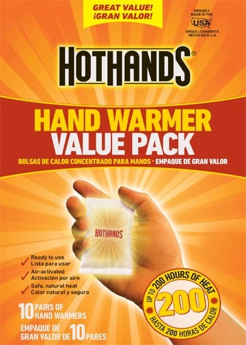 10 PAIRS UP TO 10 HRS OH HEAT HOTHANDS HAND WARMER VALUE PACK 