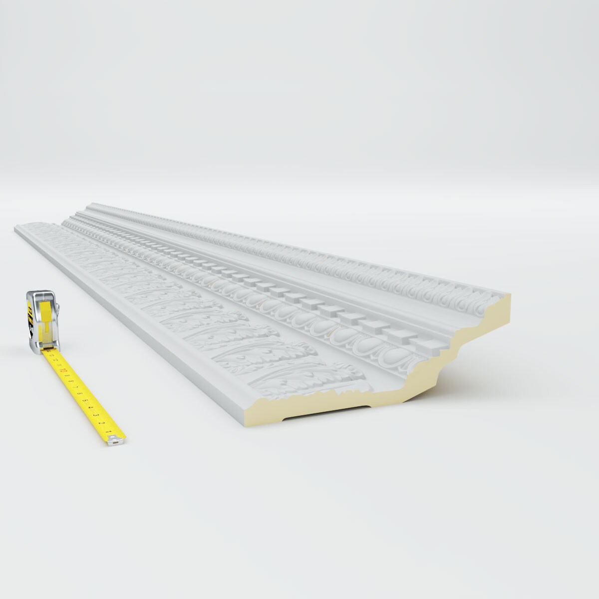 Chesterfield Dentil & Egg White Polyurethane Crown Moulding